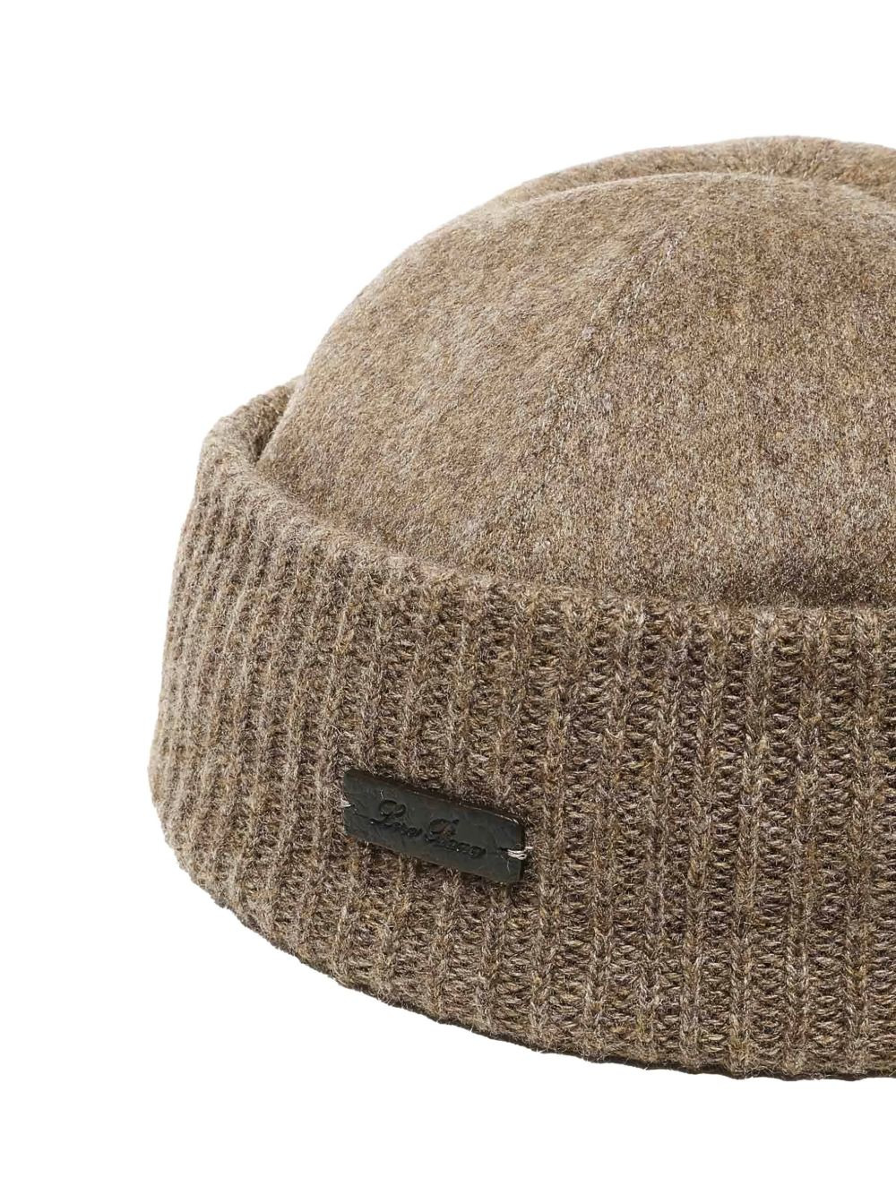 logo-plaque ribbed beanie - 4