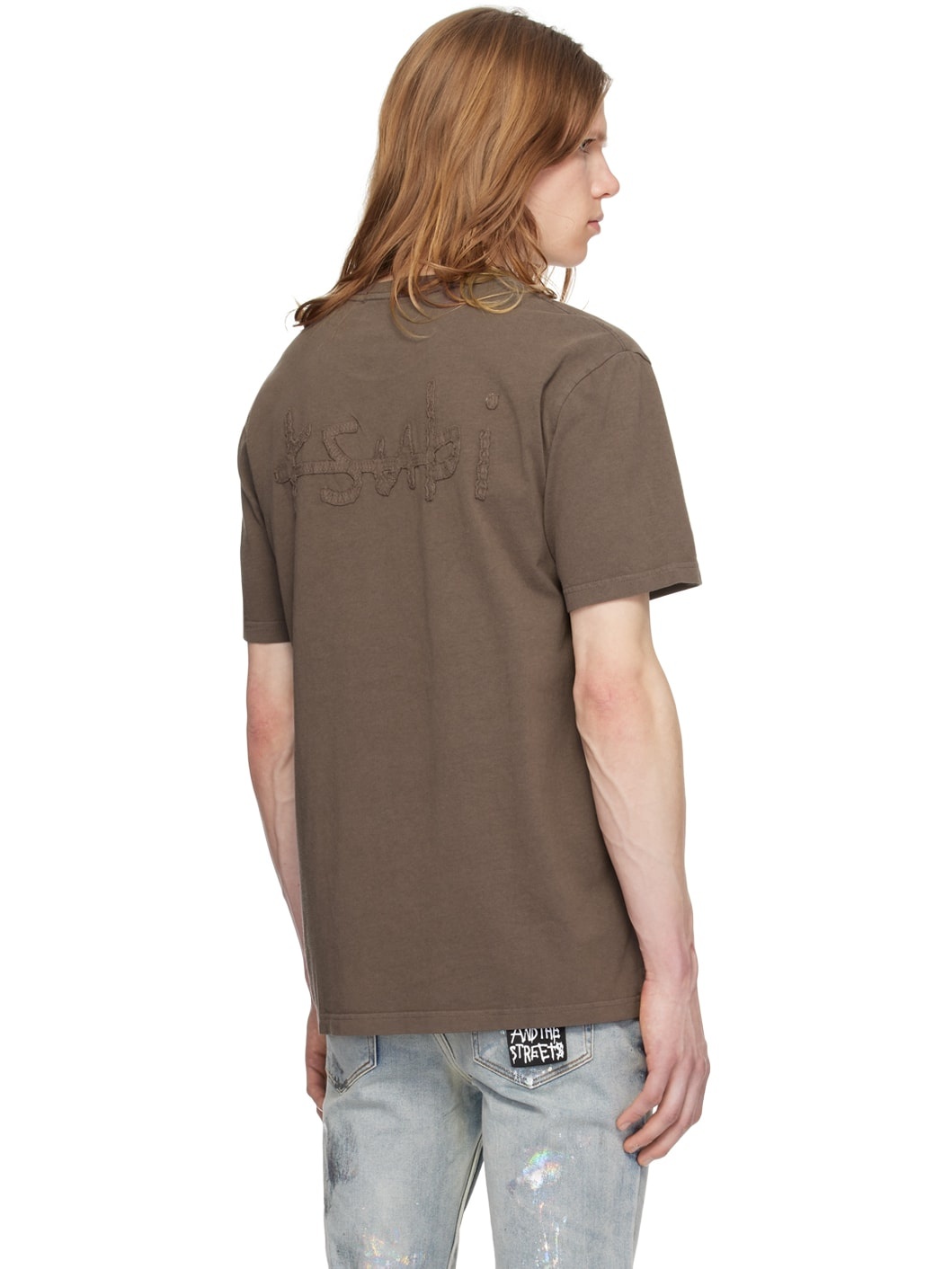 Brown Plus Applique Kash T-Shirt - 3