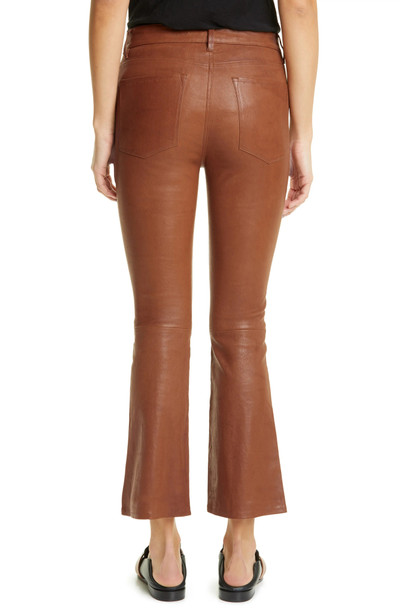 FRAME Le Crop Mini Boot Leather Pants outlook