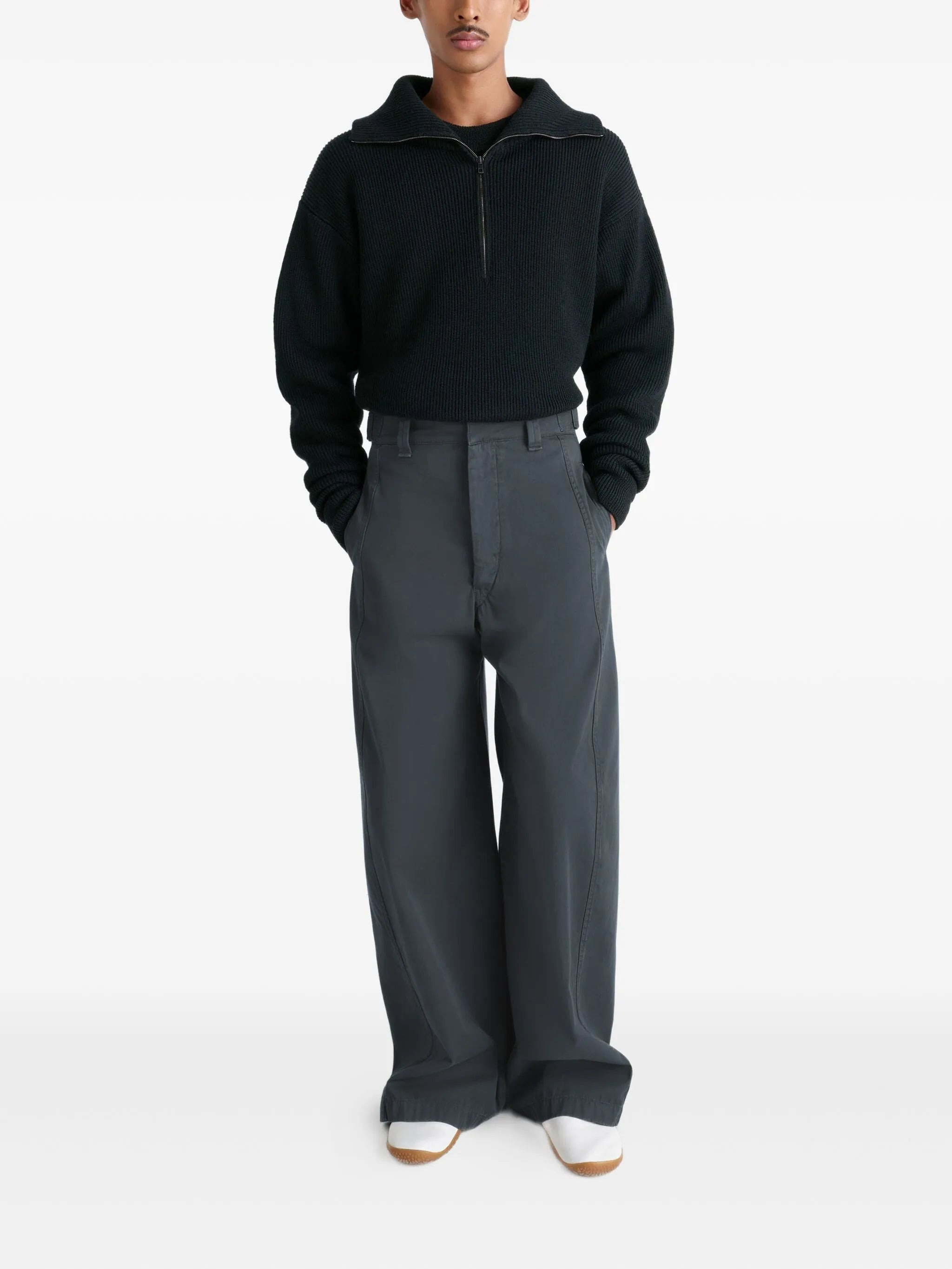 Lemaire Ribbed Half-zip Sweater - 5