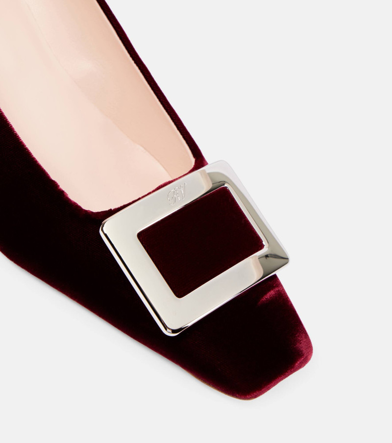 Belle Vivier 45 faux fur-trimmed pumps 5