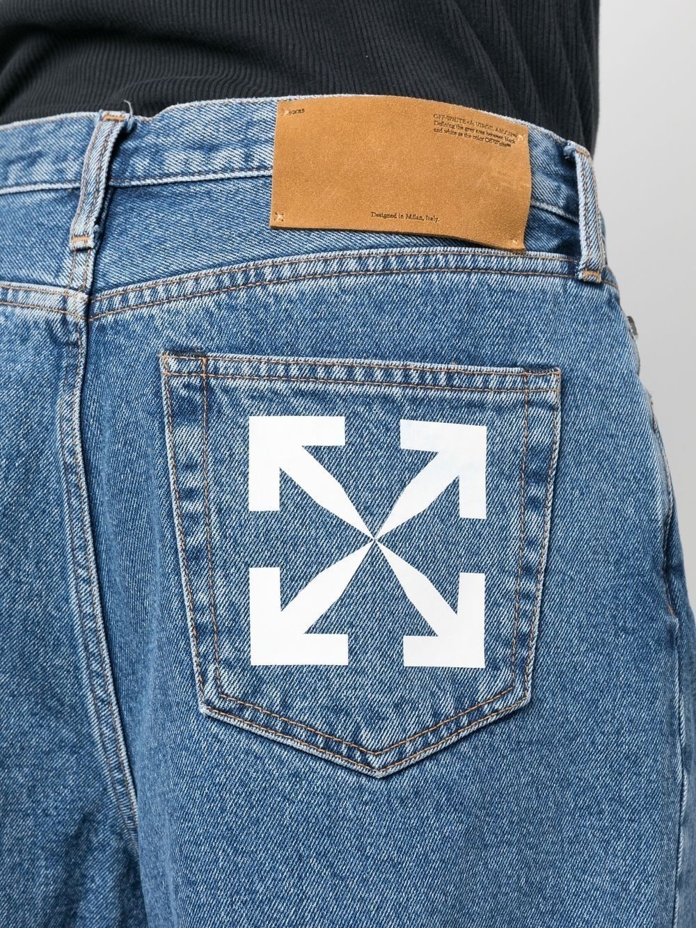 Single Arrow skate denim shorts - 5