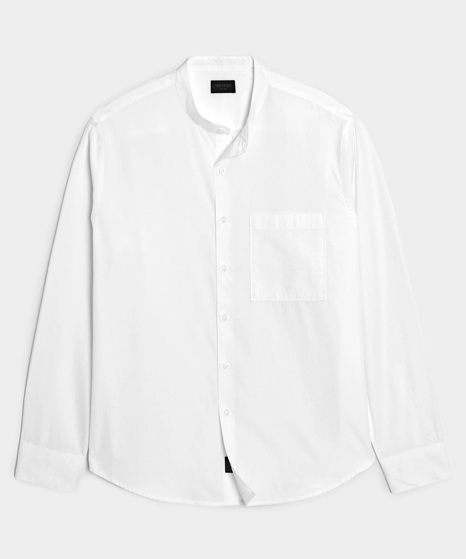 Poplin Band Collar Shirt - 1