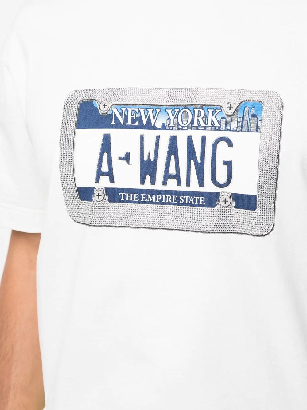 License Plate print T-shirt - 6