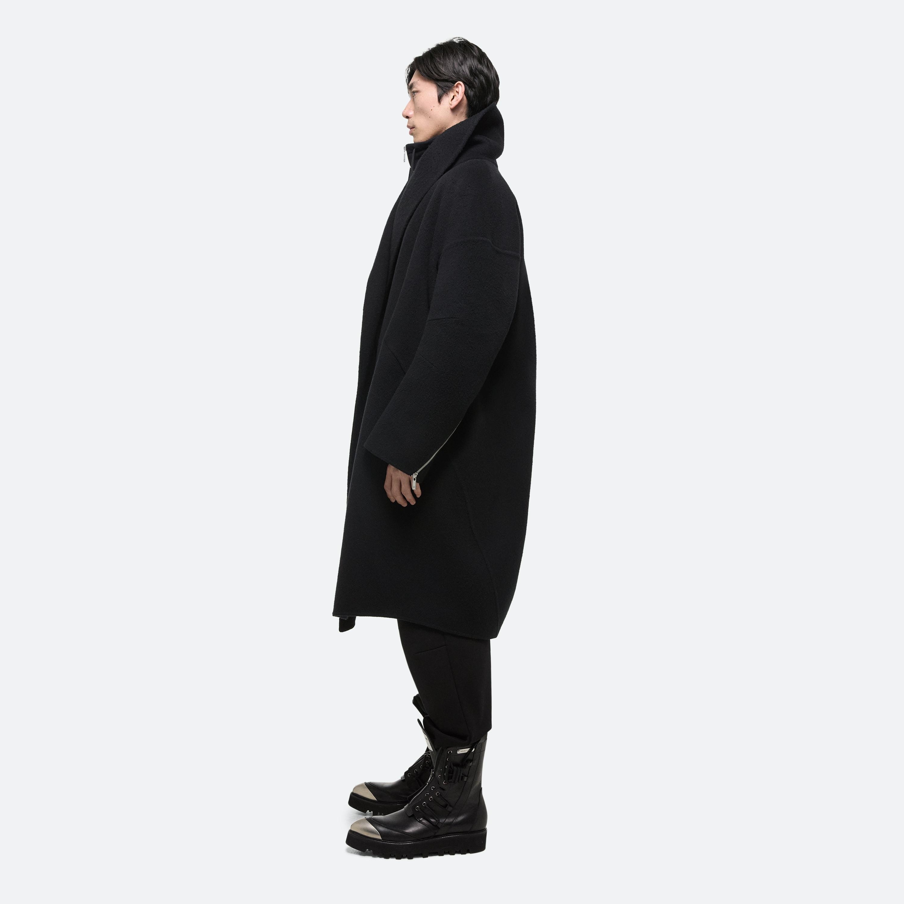 DOUBLE-FACED APEX COCOON COAT - 6