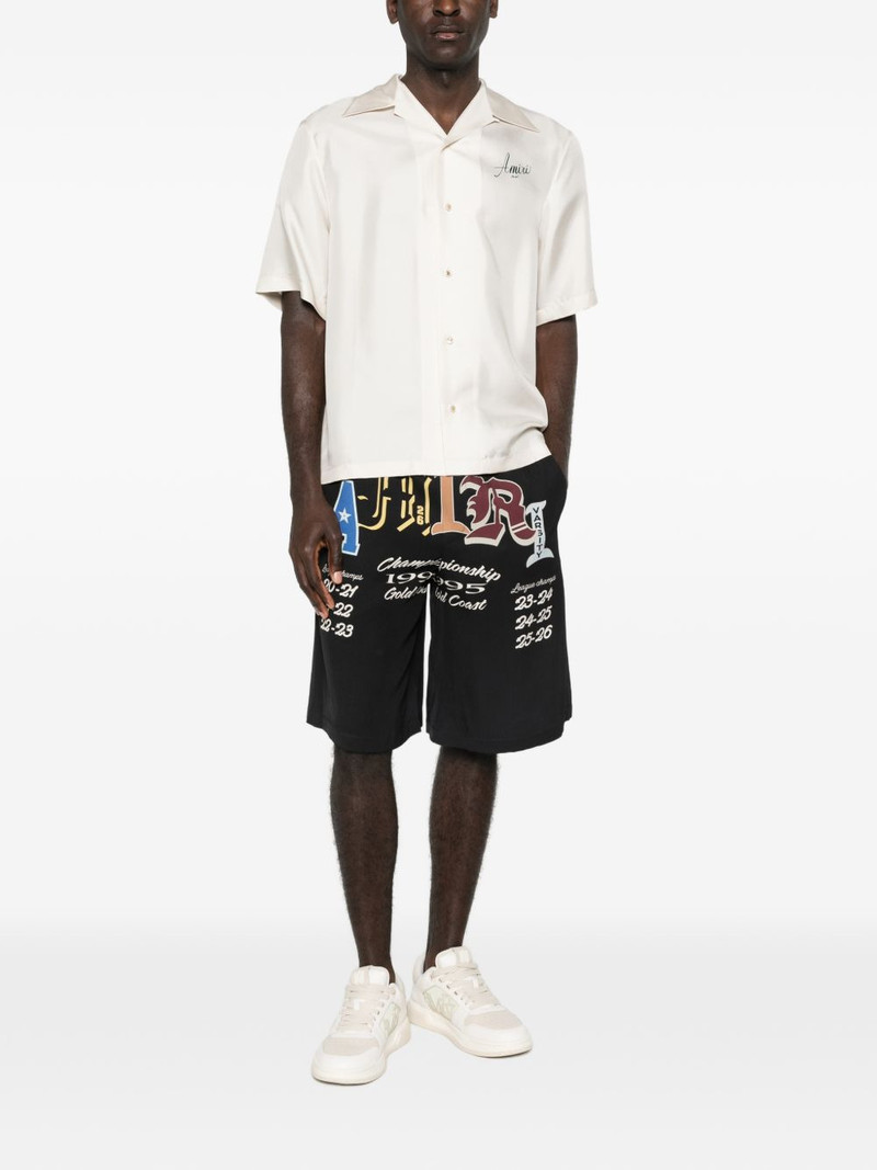AMIRI graphic drawstring shorts outlook