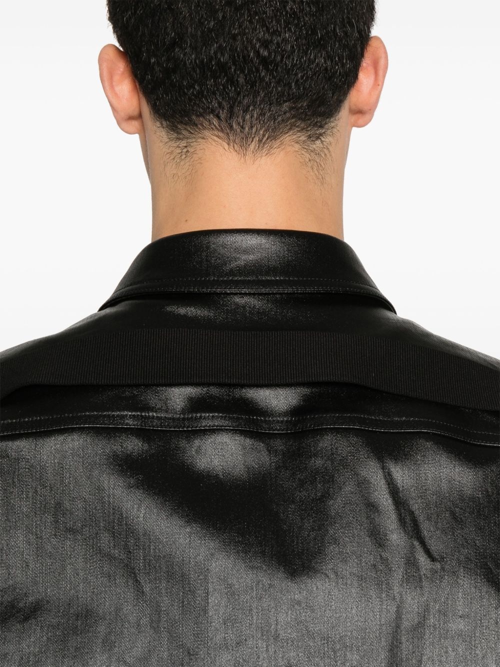 coated overshirt - 5