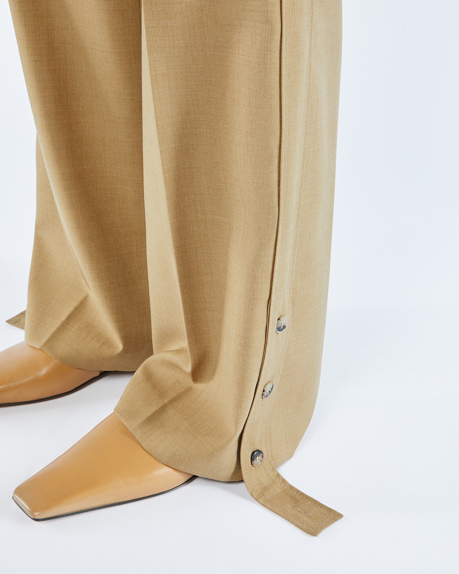 BIDA - Wool-blend pants - Taupe - 5