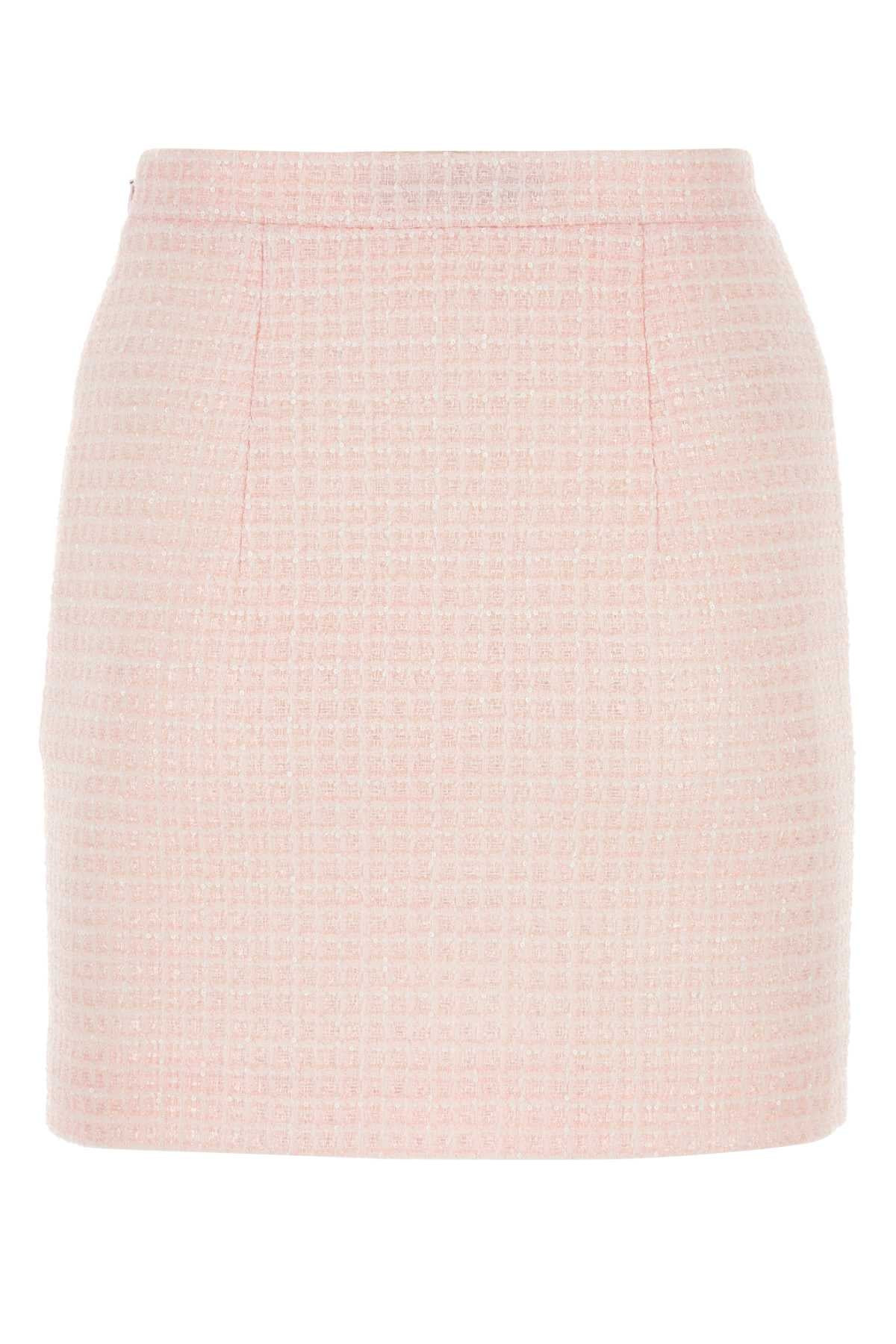 Alessandra Rich Women Pink Tweed Mini Skirt - 2