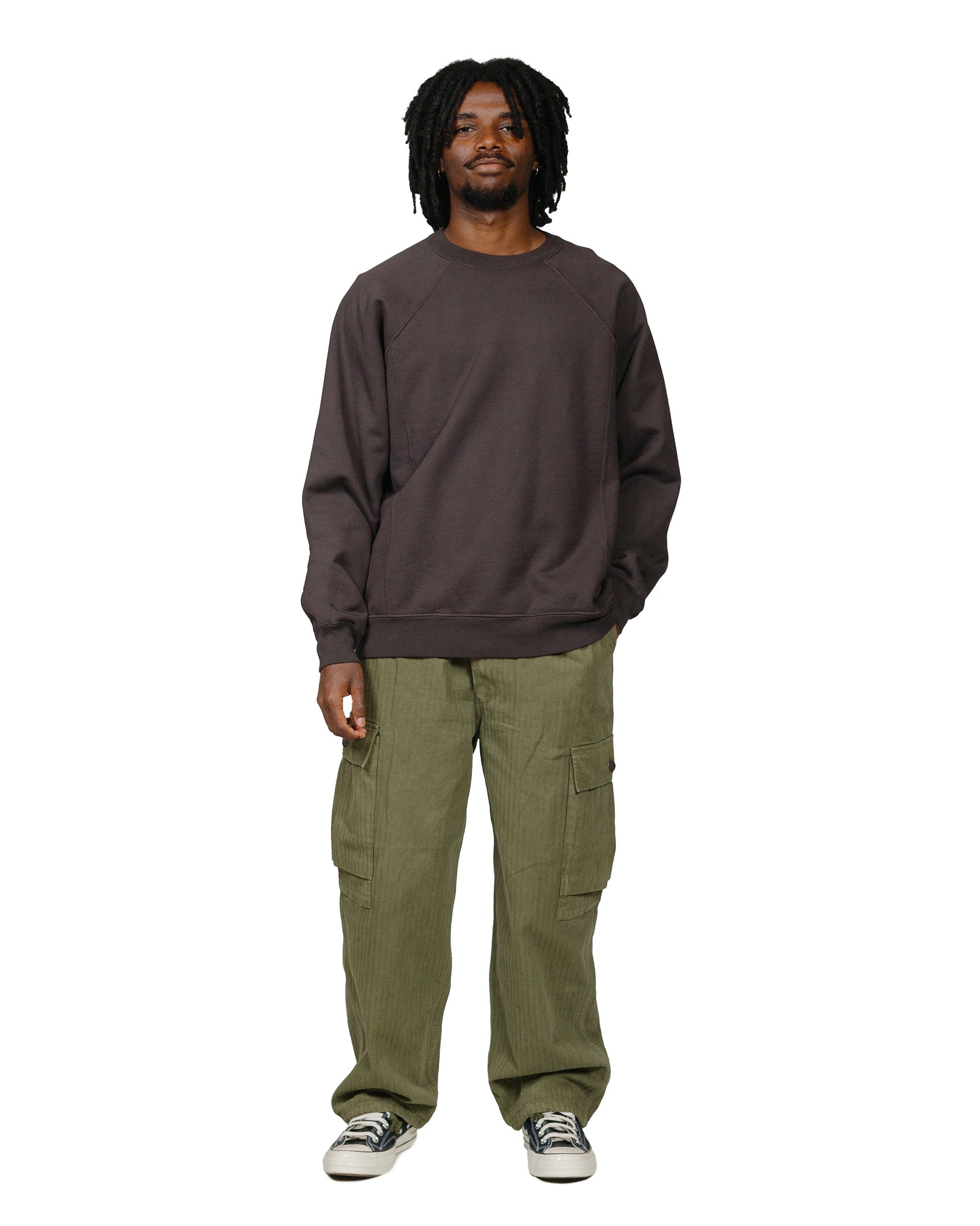 Heavy Gusset Crewneck Tire Black - 4