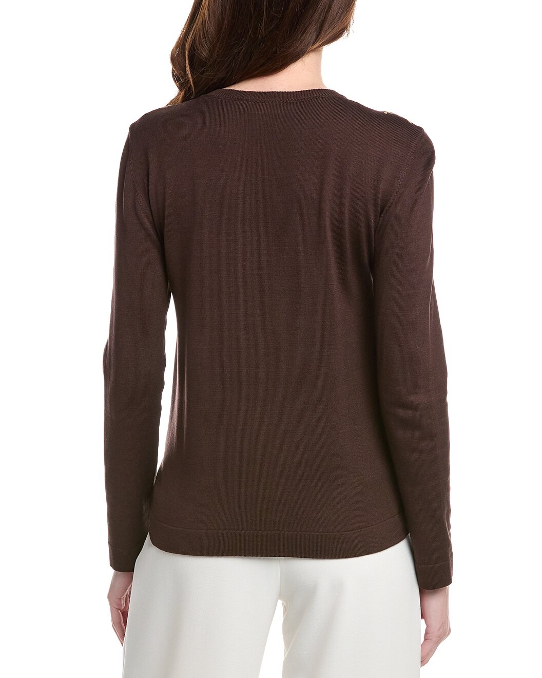 Oscar de la Renta Oscar Chain Silk Twill Cardigan - 2