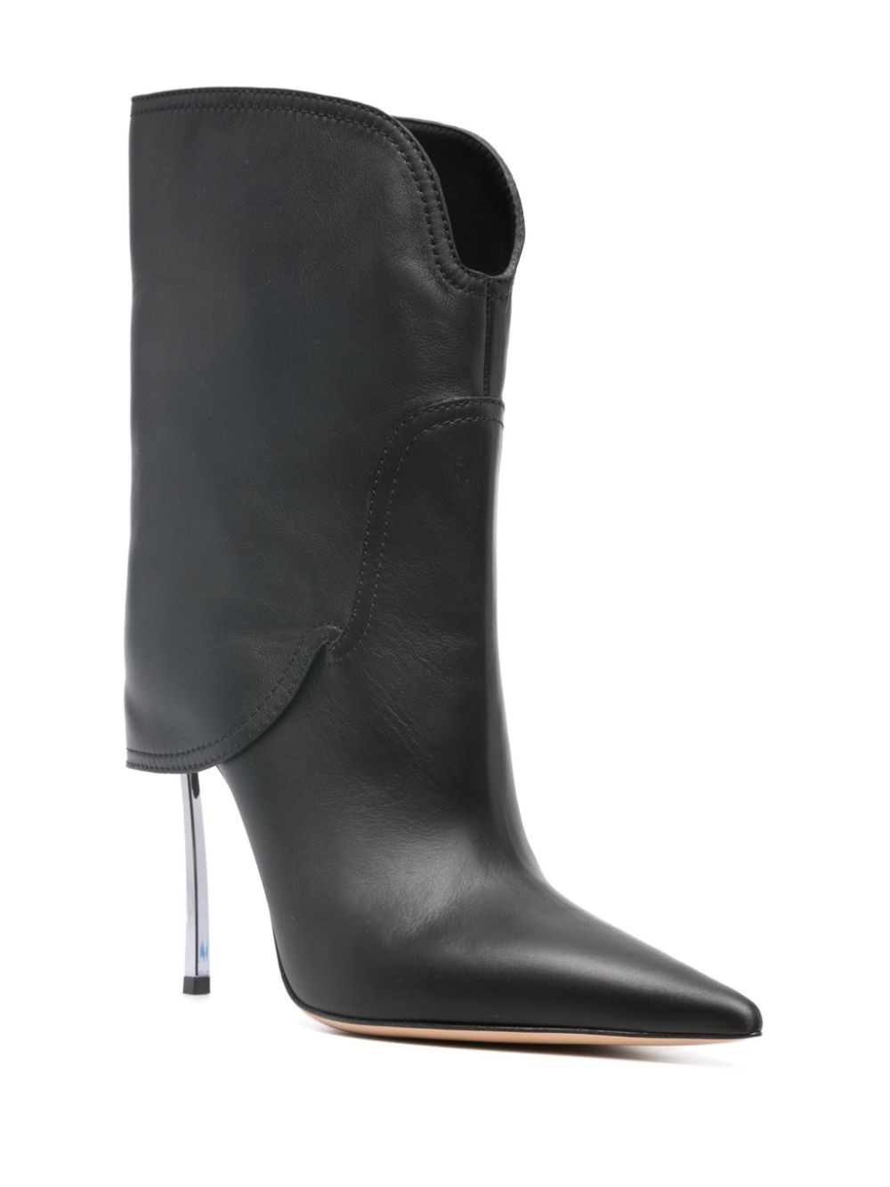 100mm leather boots - 2