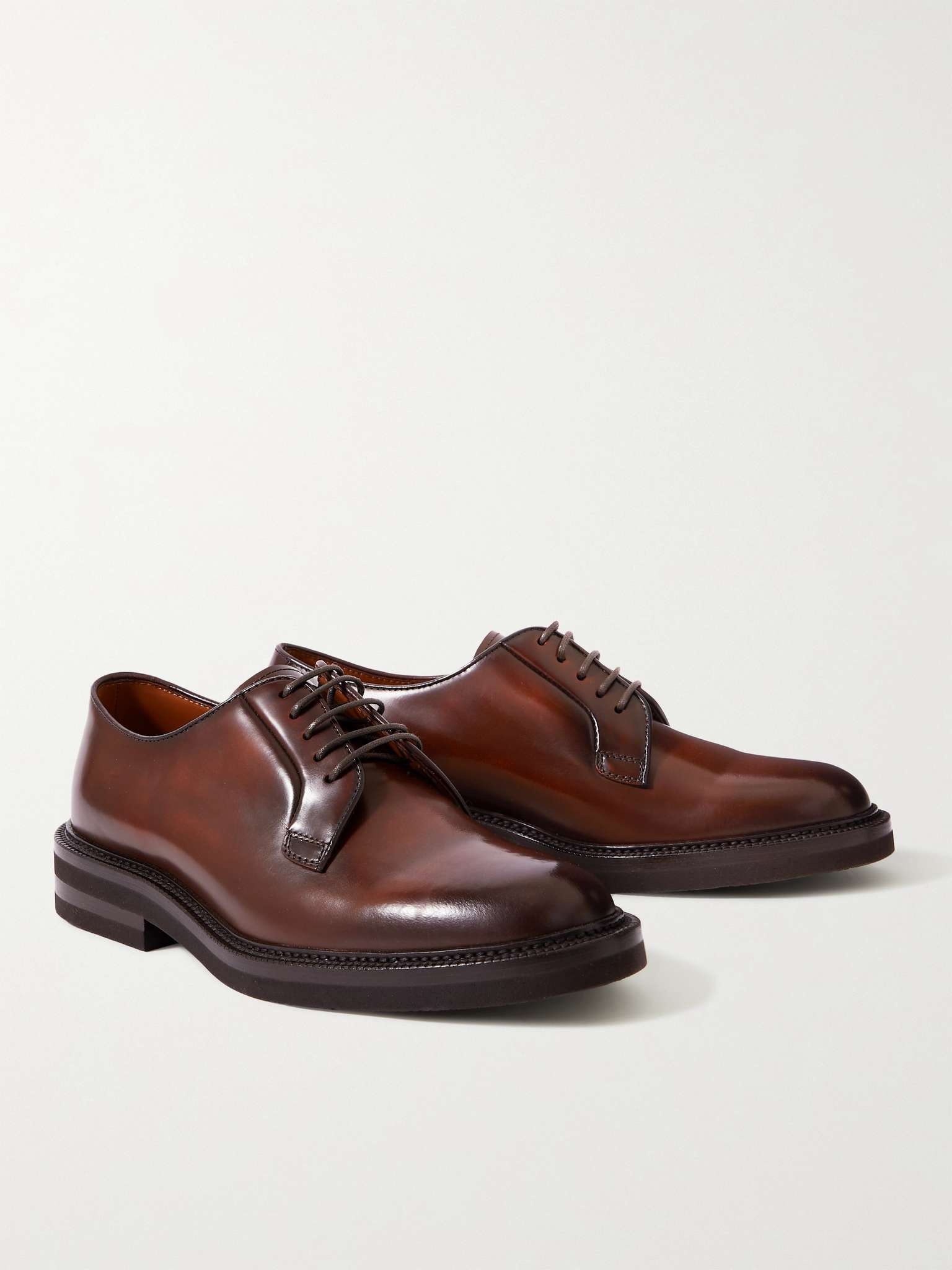 Leather Derby Shoes - 4