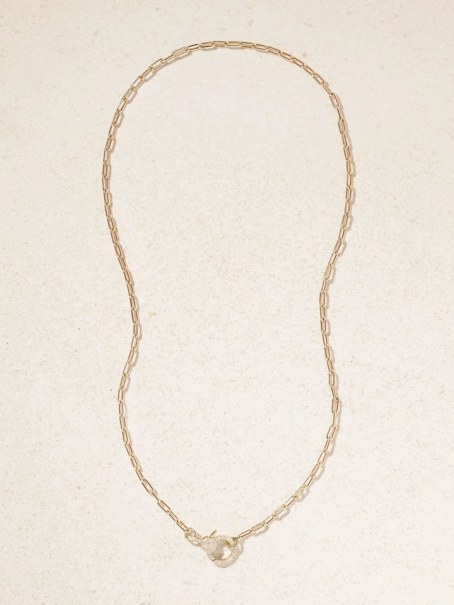 14-karat gold diamond necklace Gold - 1