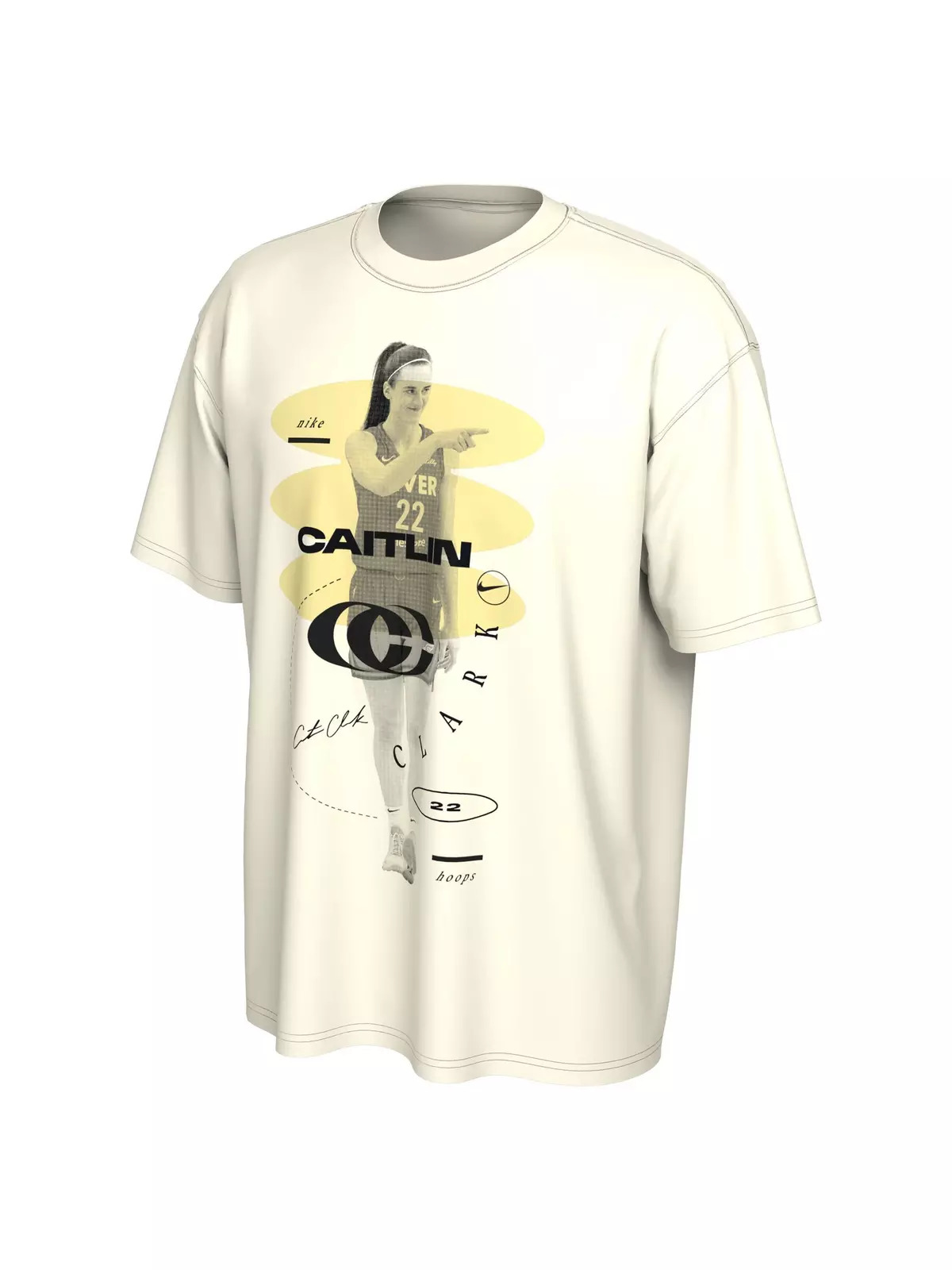 10/15 CAITLIN CLARK LOGO TEE-SAIL - 1