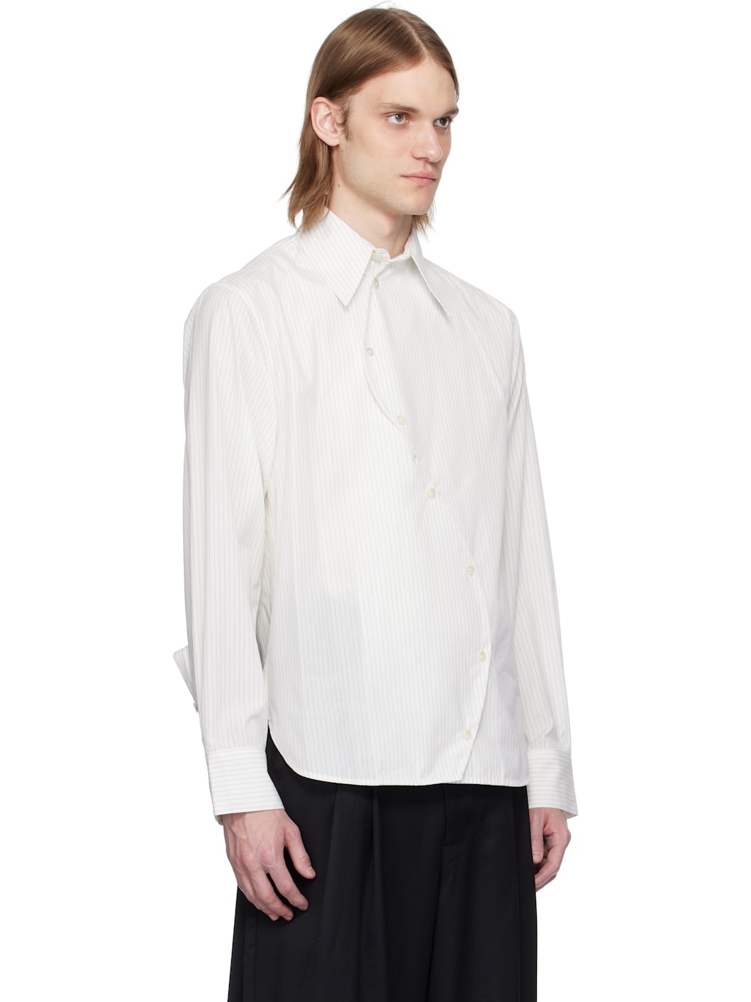 White S-Curve Shirt - 2
