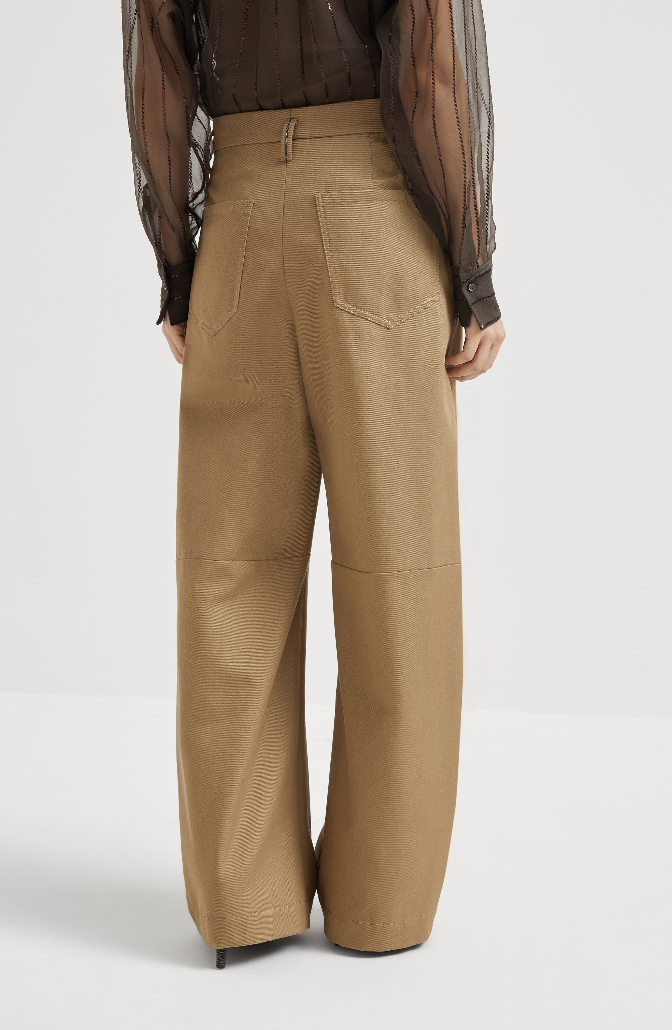 Brunello Cucinelli Five-pocket baggy trousers in Camel at Nordstrom - 3