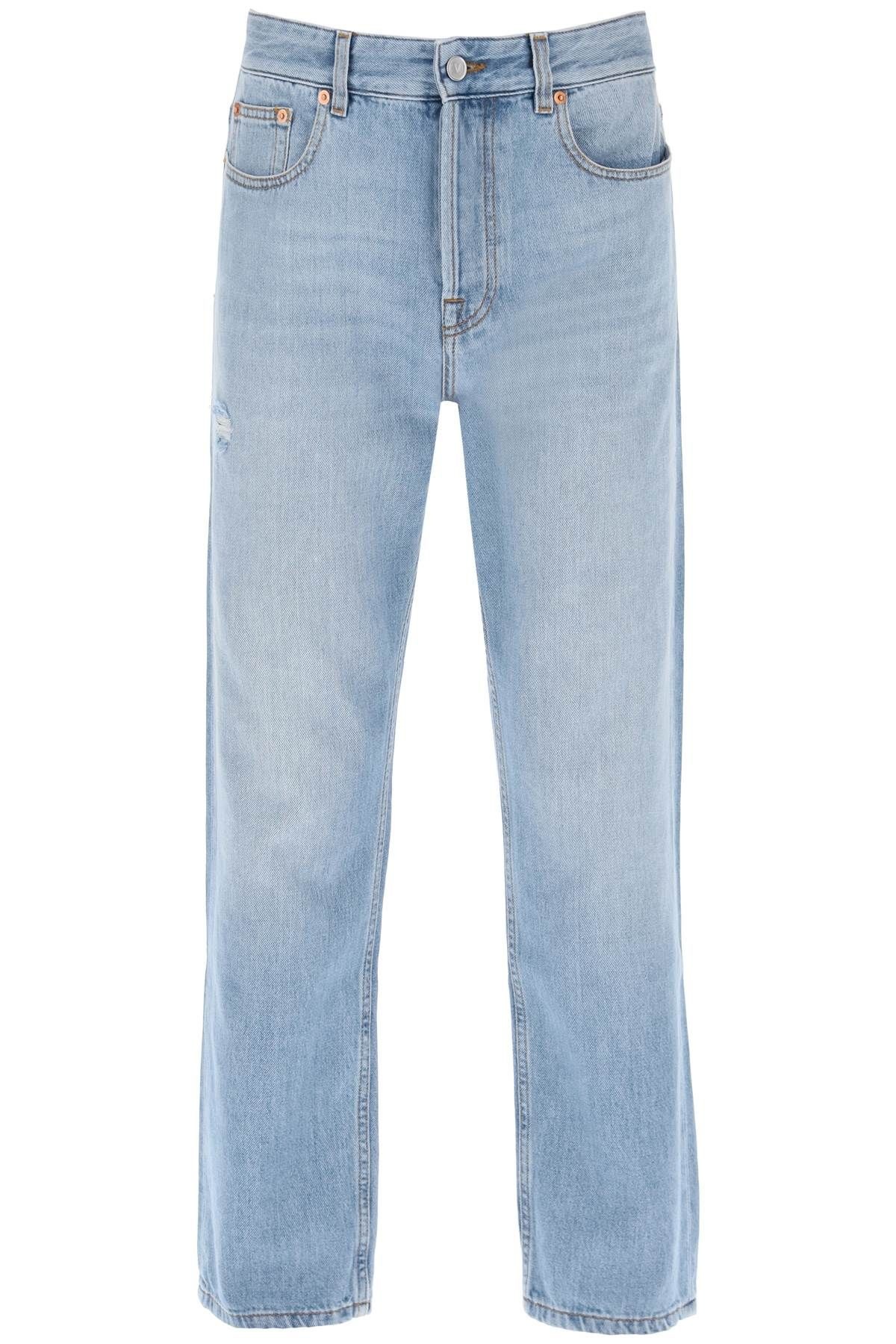 TAPERED JEANS WITH MEDIUM WASH - 1