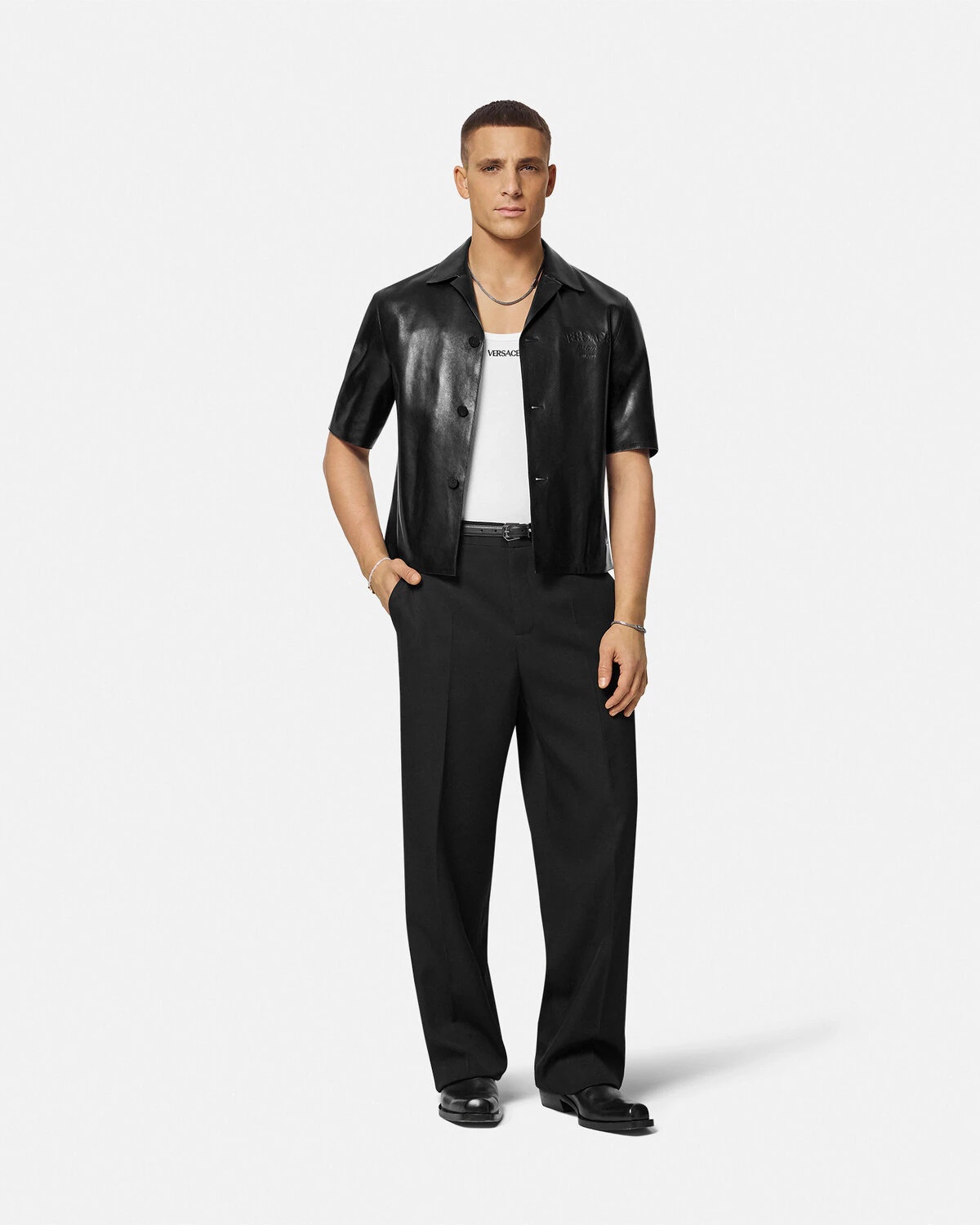 Leather Blouson Overshirt - 2
