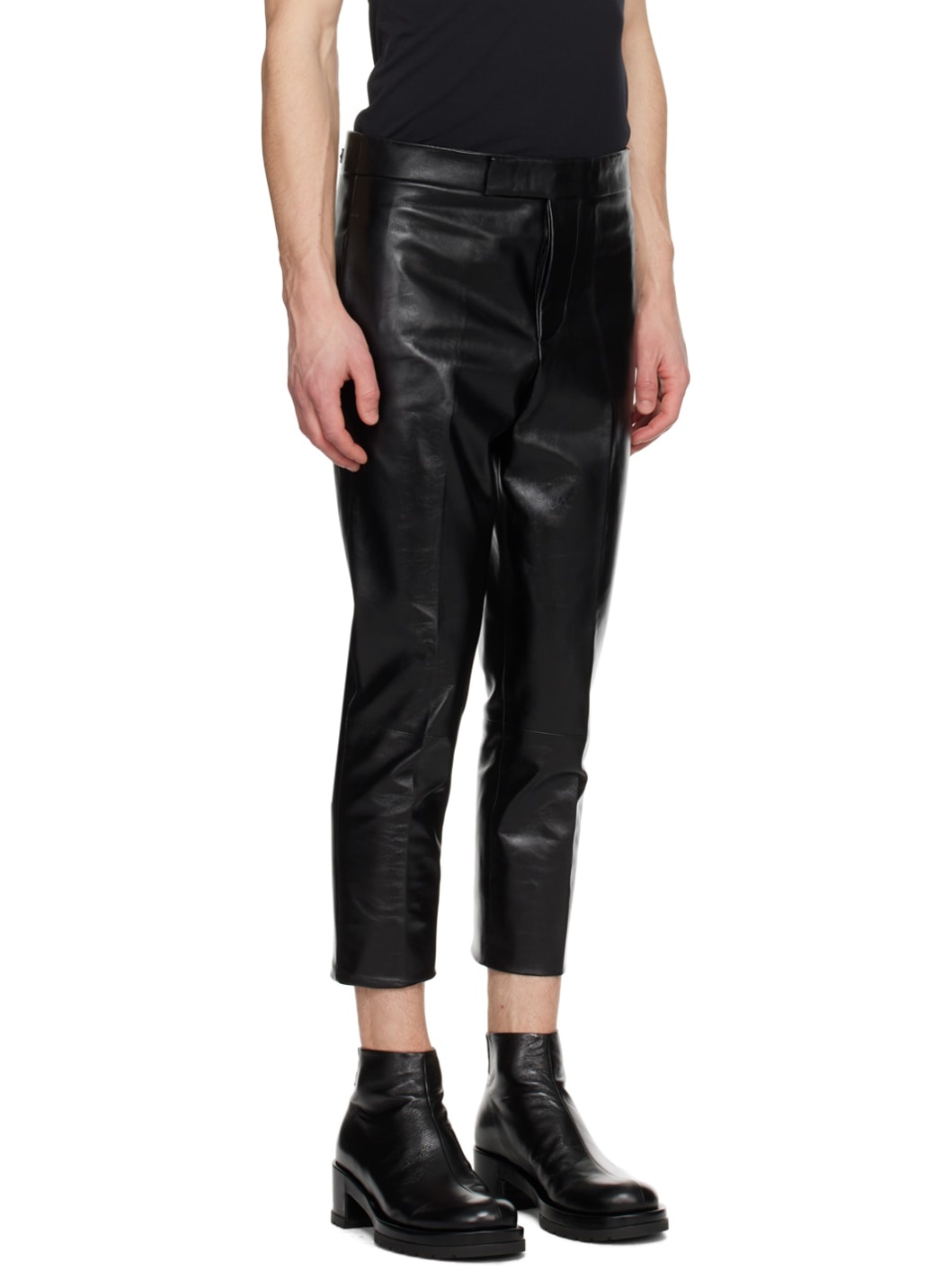 Black Nº 7 Leather Pants - 2