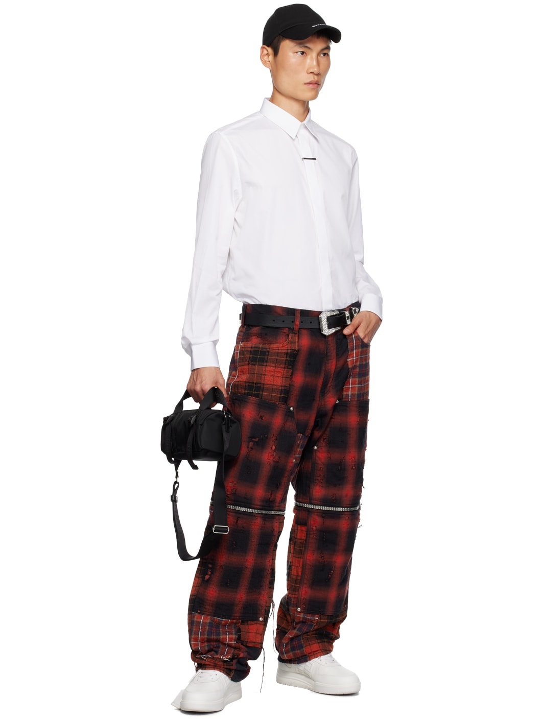 Givenchy TWO IN ONE DETACHABLE PANTS IN BORO-EFFECT