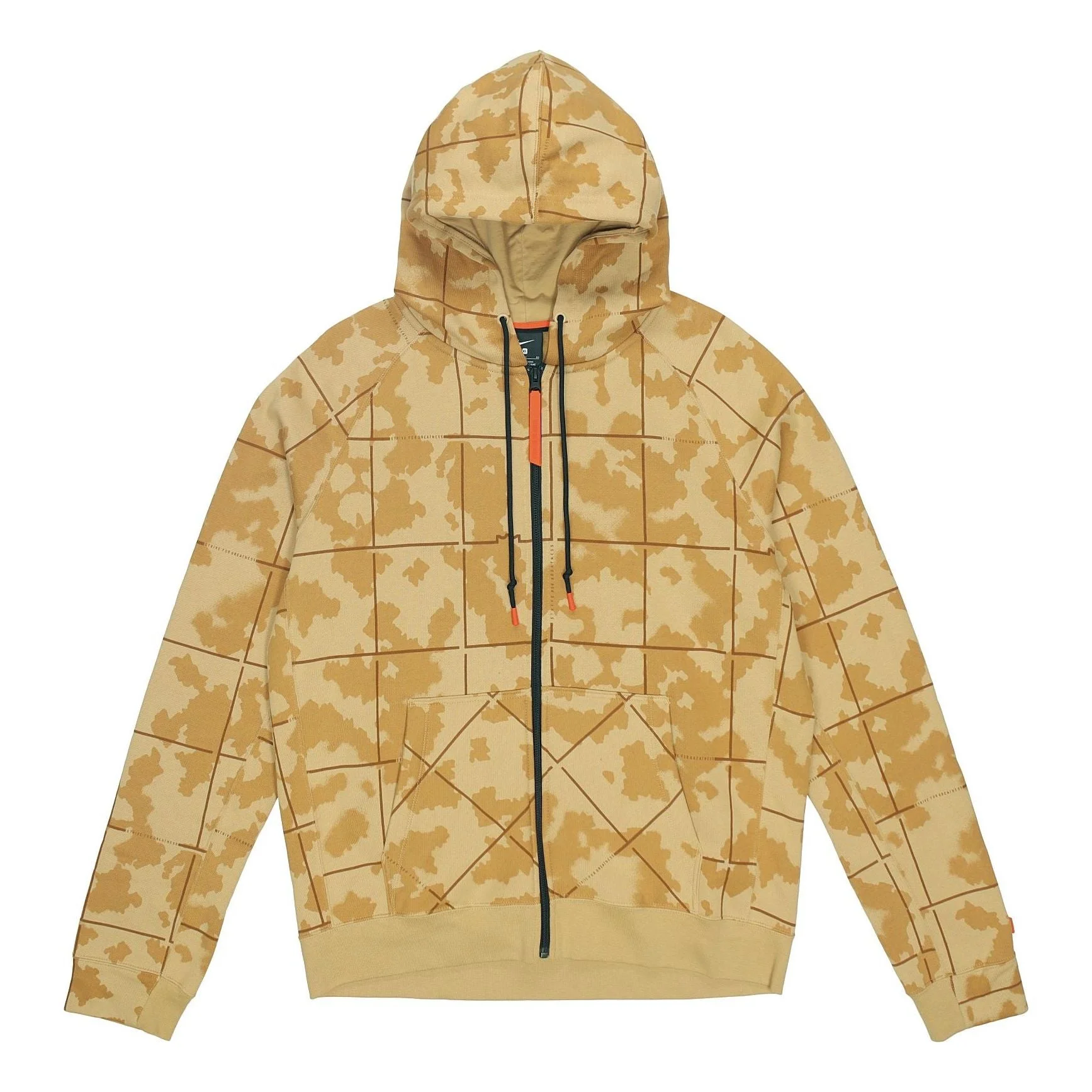 Nike AS Lebron Men's NK Hoodie FZ AOP Club GOLD AT3914-723 - 1