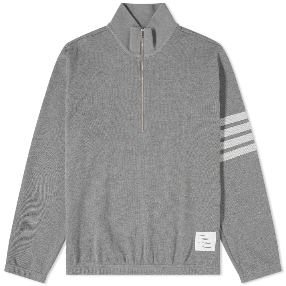 Thom Browne 4 Bar Half Zip Funnel Neck Sweat - 1