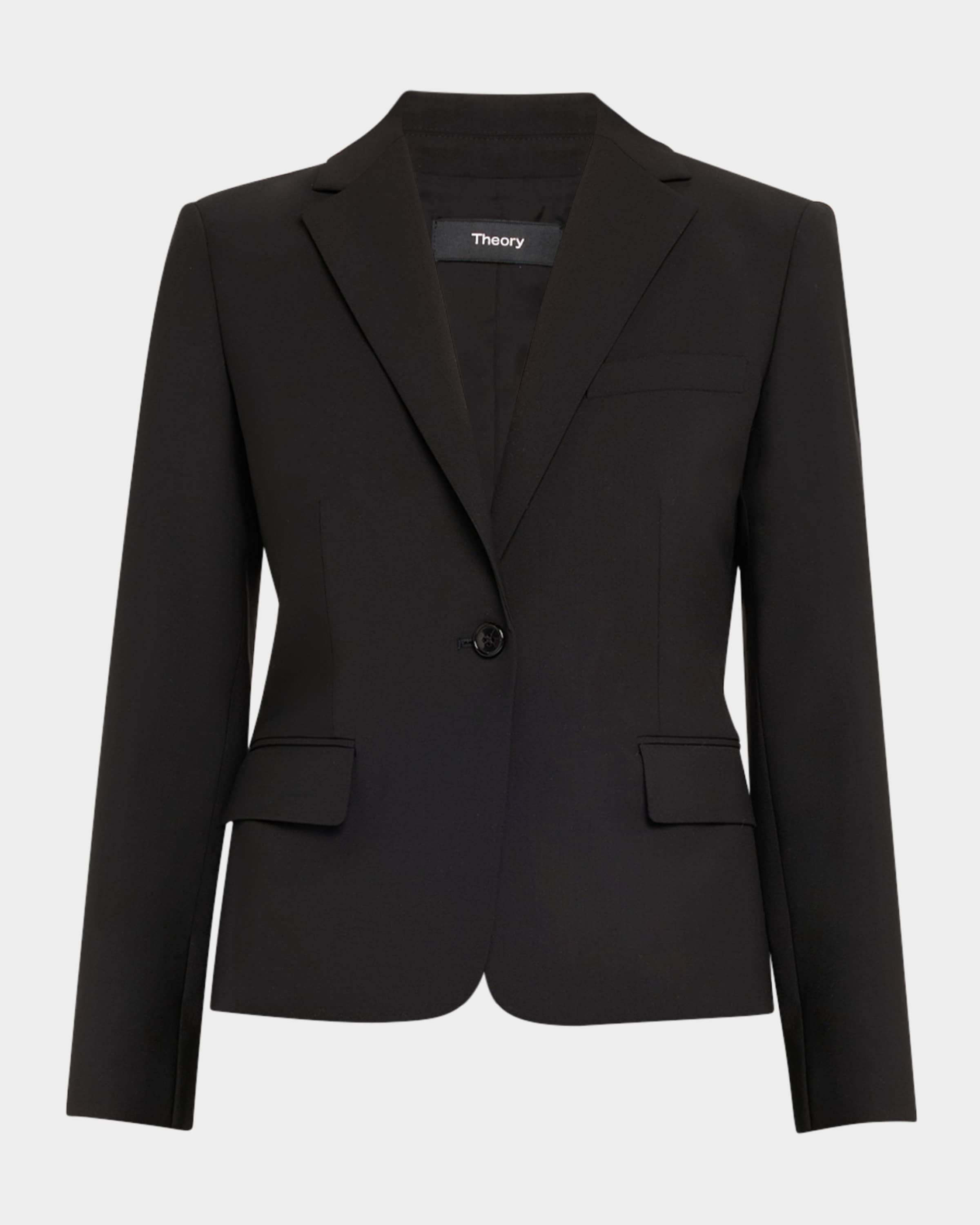 Slim One-Button Jacket - 2