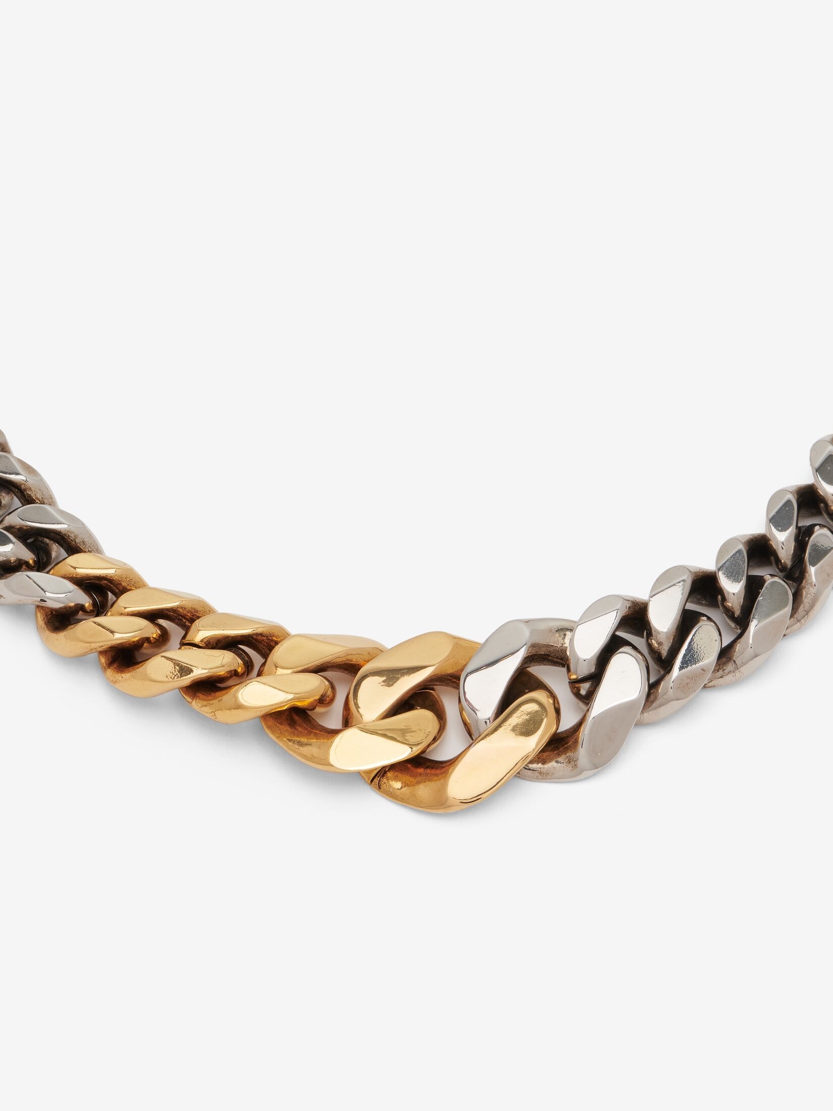 Women's Chain Choker in Antique Silver/gold - 2