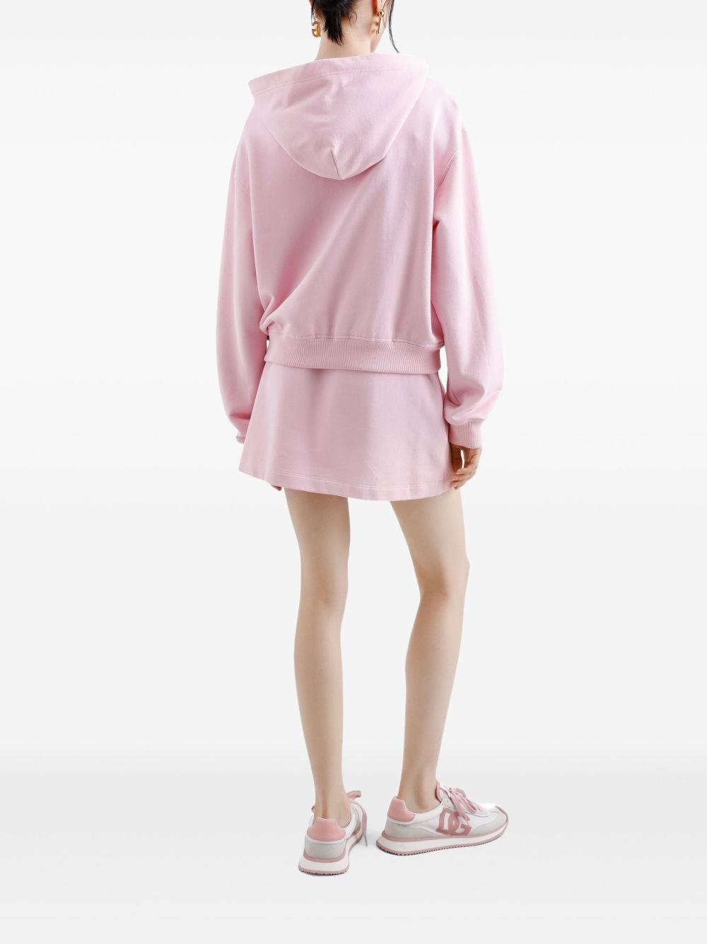 embossed-logo hoodie - 3