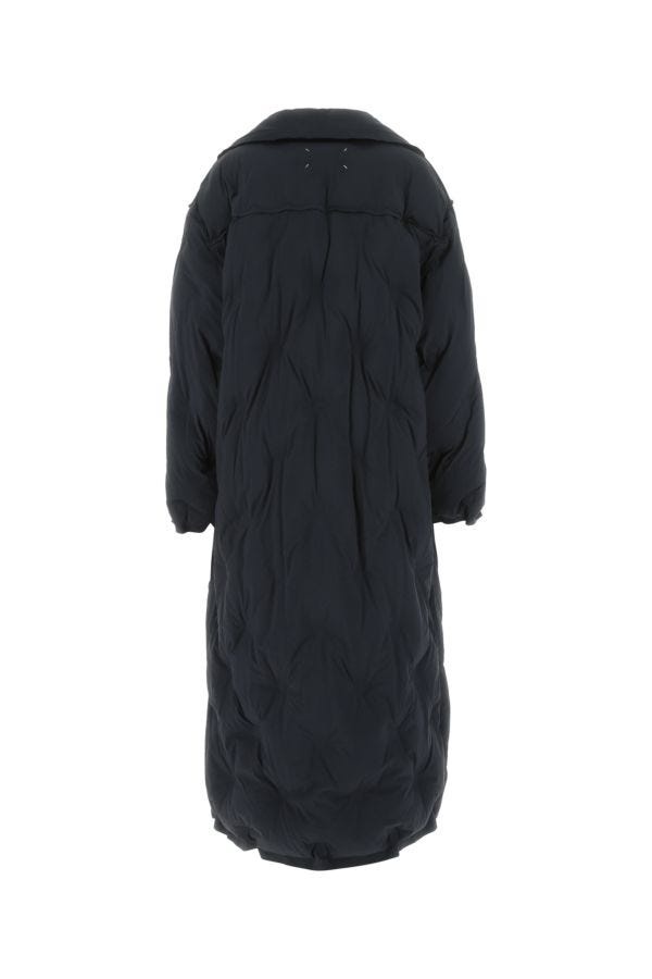 Maison Margiela Woman Navy Blue Nylon Padded Jacket - 2