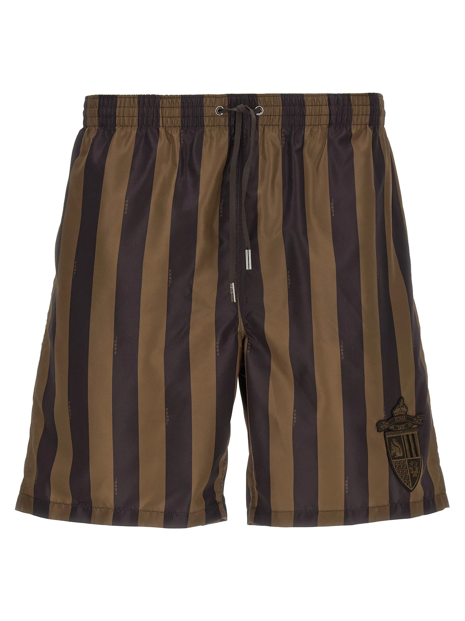 Fendi Crest Beachwear Brown - 1