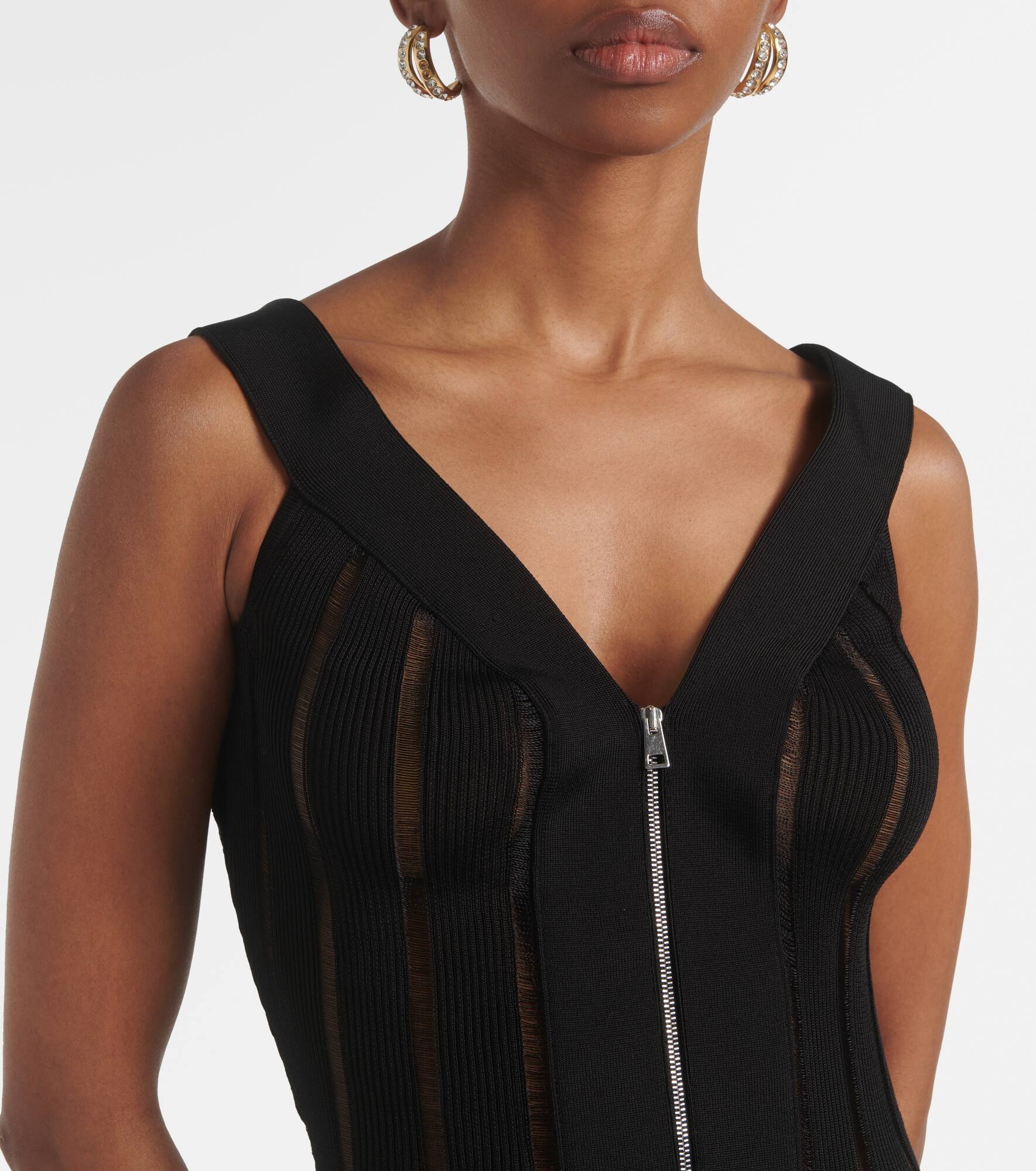 Ribbed-knit maxi dress - 4