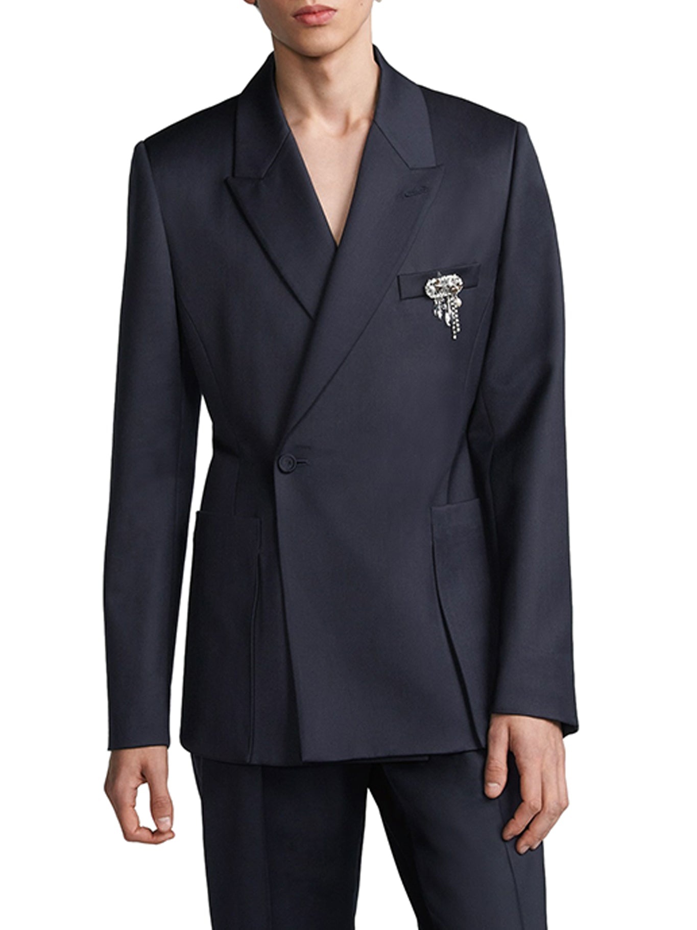 BAR JACKET WITH SLANTED CLOSURE - 3