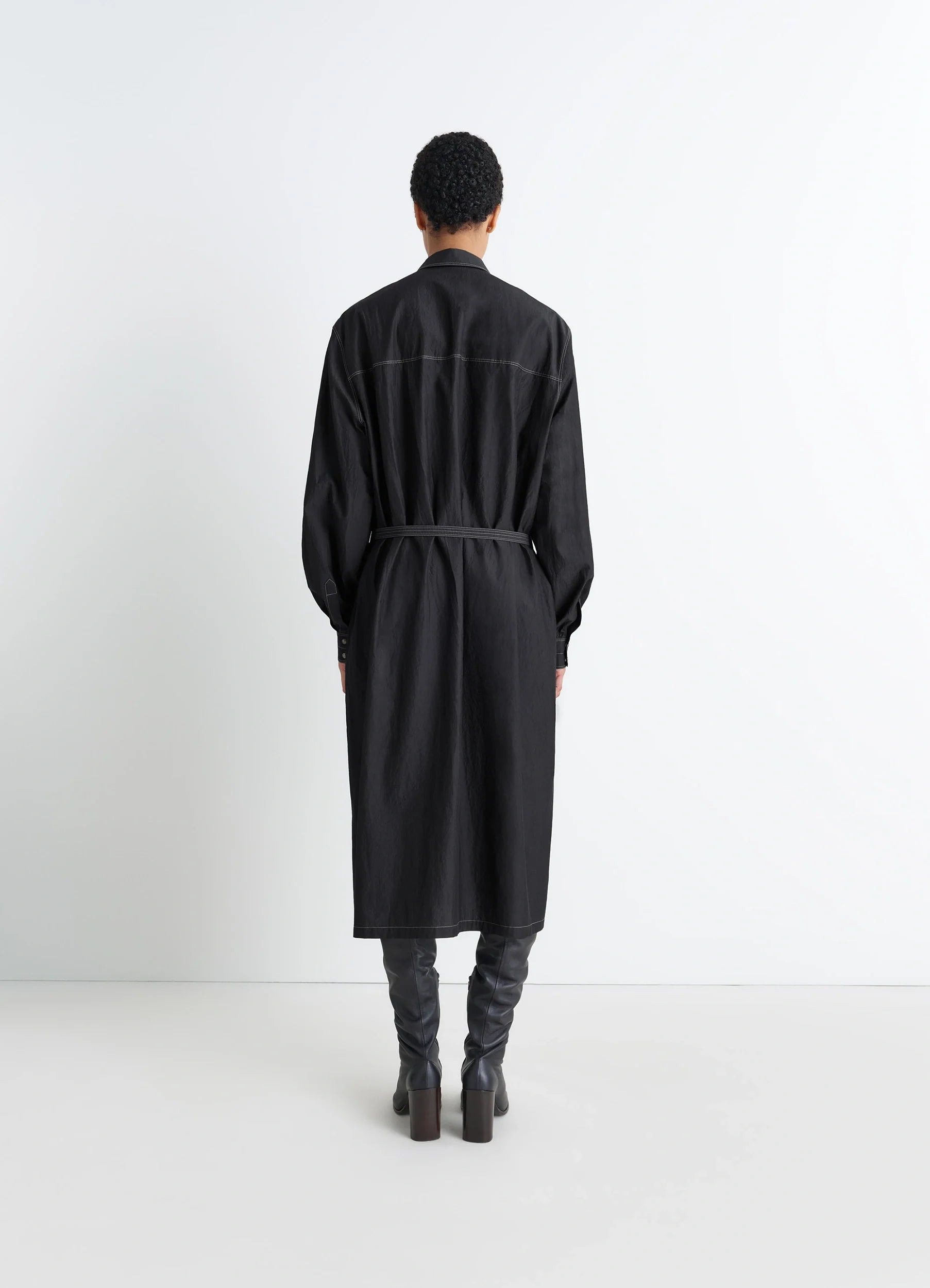 ASYMMETRICAL SHIRT DRESS - 5