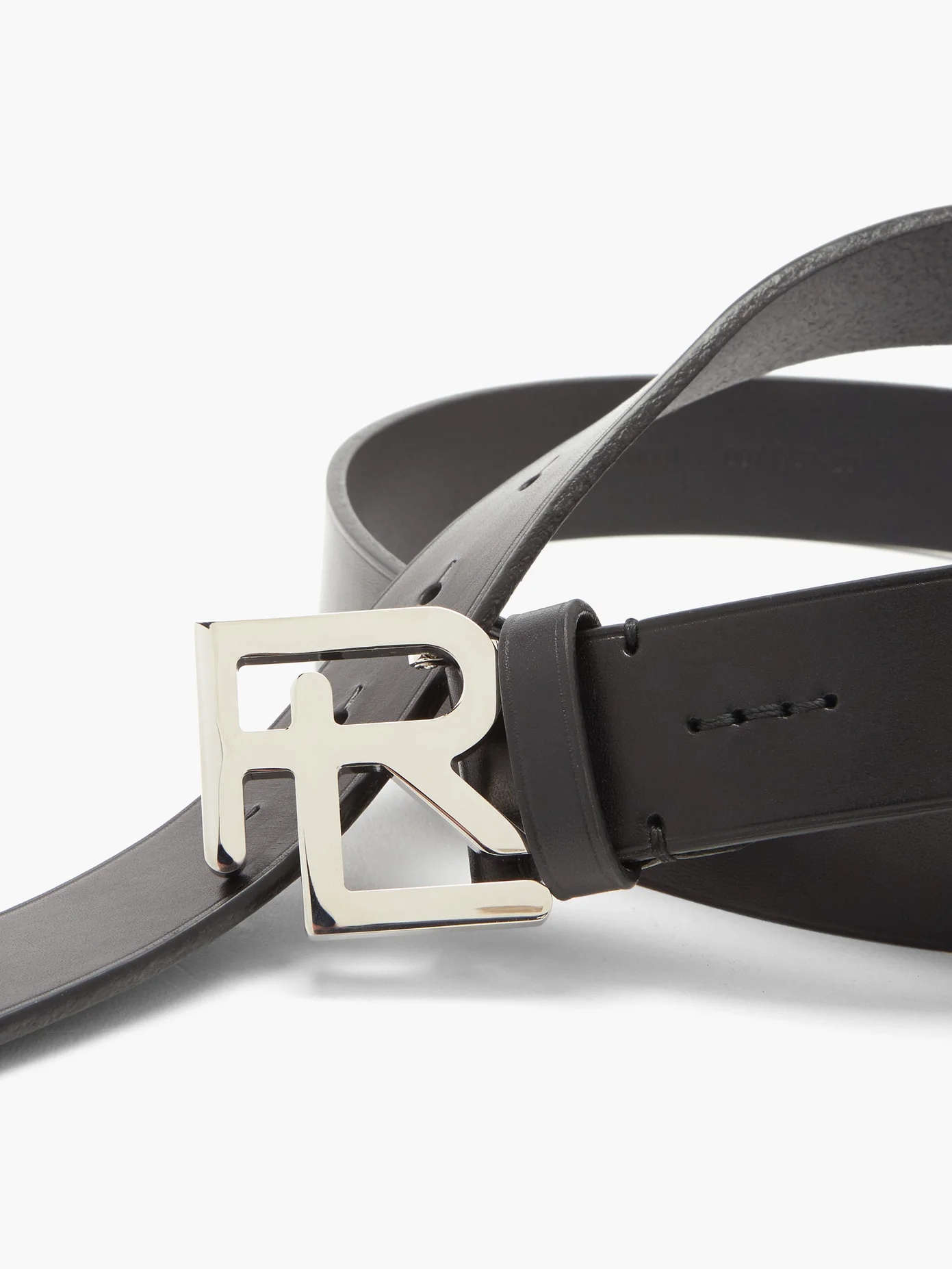 RL-logo leather belt - 4