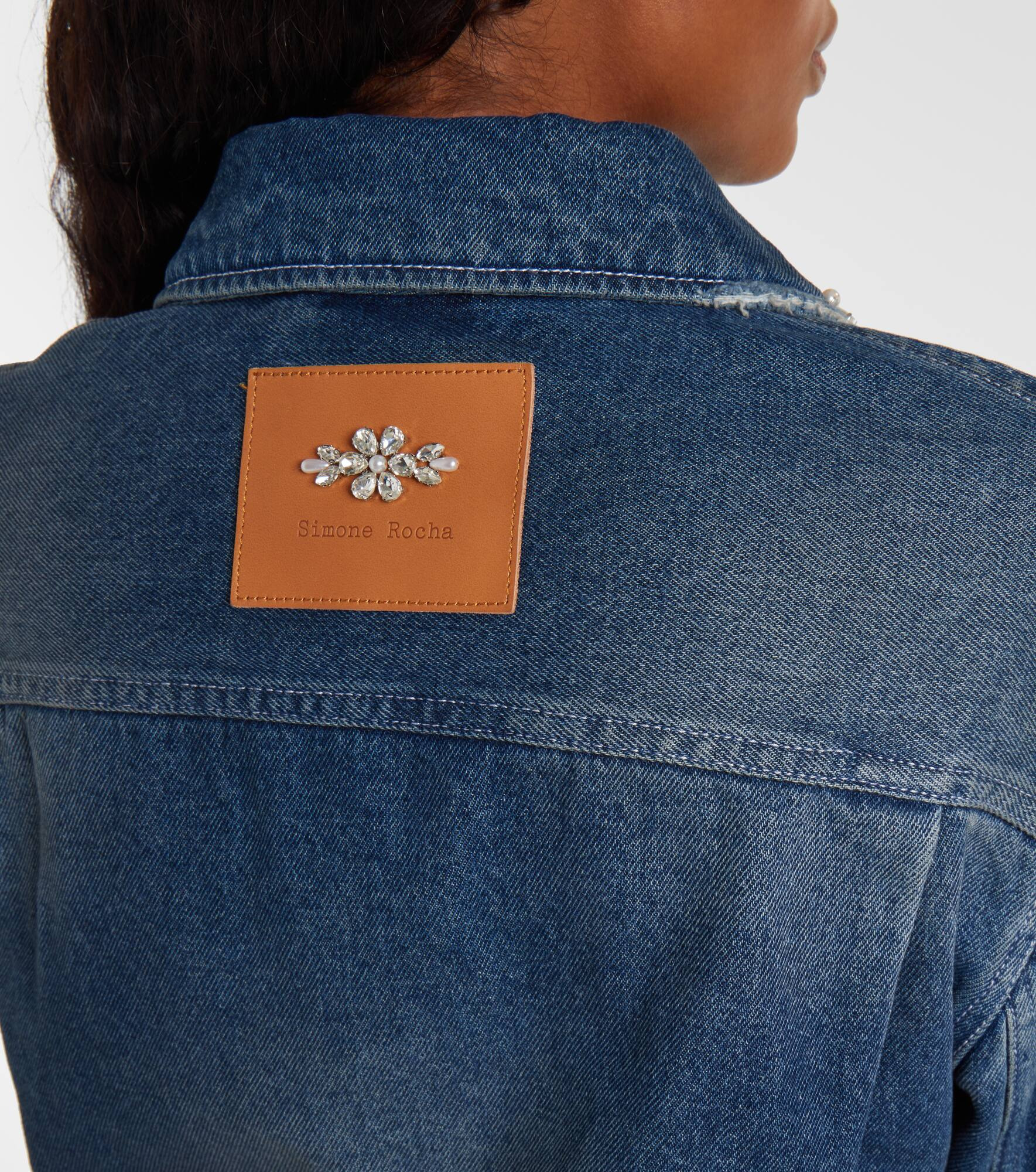 Turbo embellished denim jacket - 6