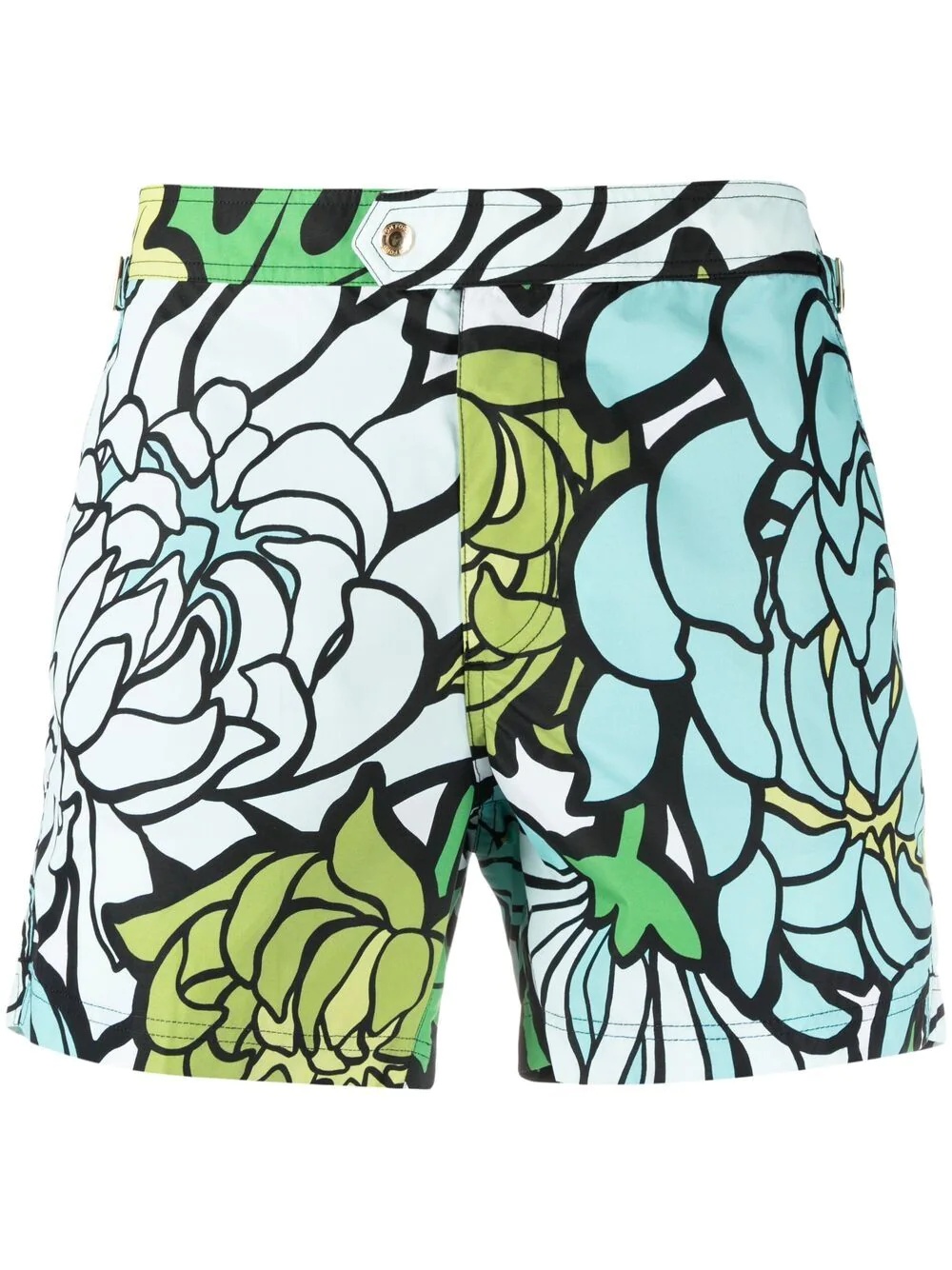 floral-print swim shorts - 1