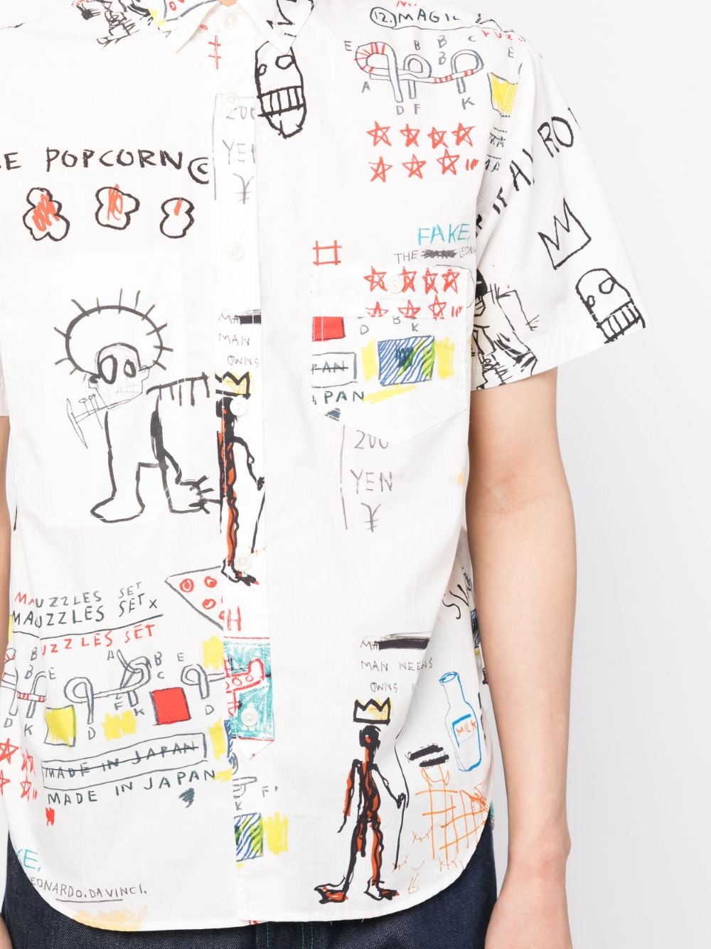 graphic-print cotton shirt - 5
