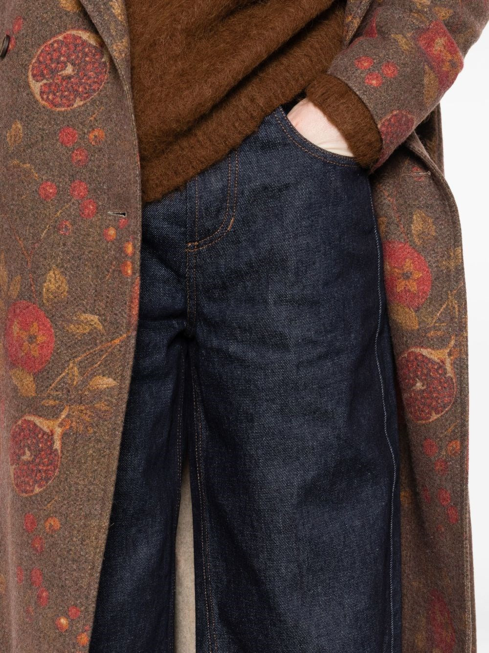 Cotton wide-leg trousers - 4