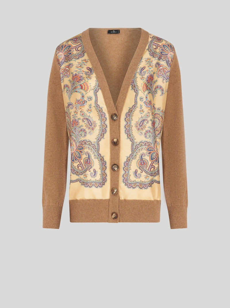 CARDIGAN WITH SILK INSERTS 1
