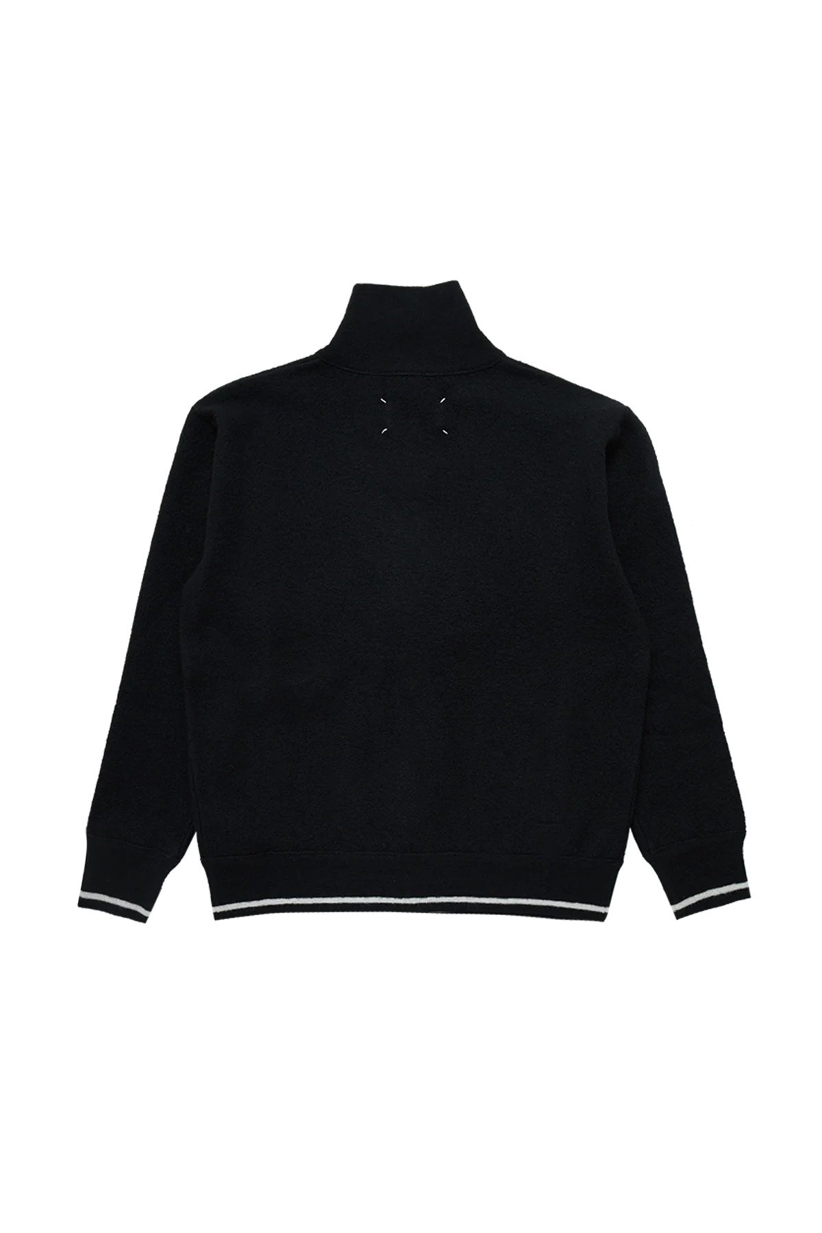 Maison Margiela Zip Up Sweater Black/Off White - 3