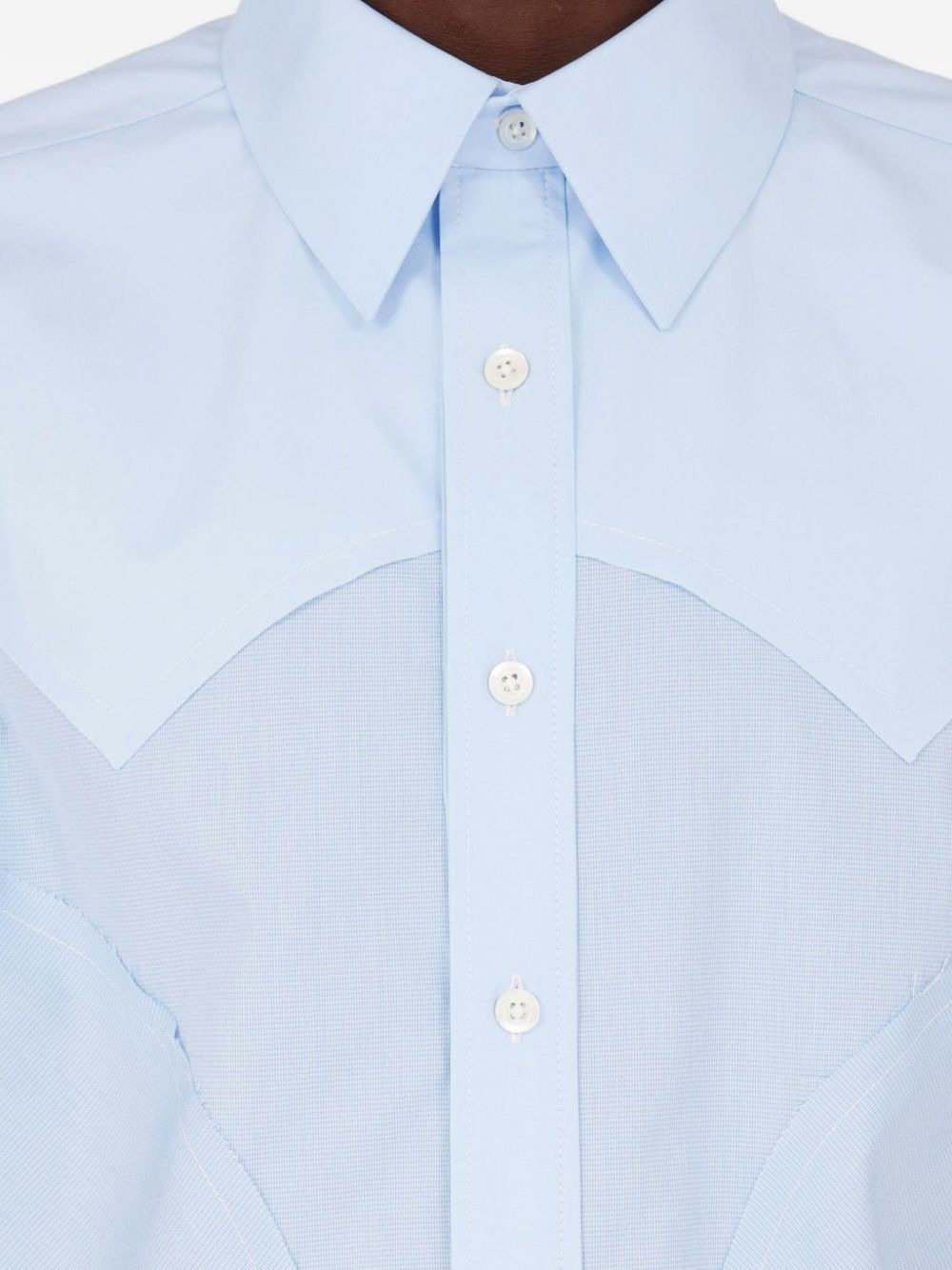 panelled shirt - 4