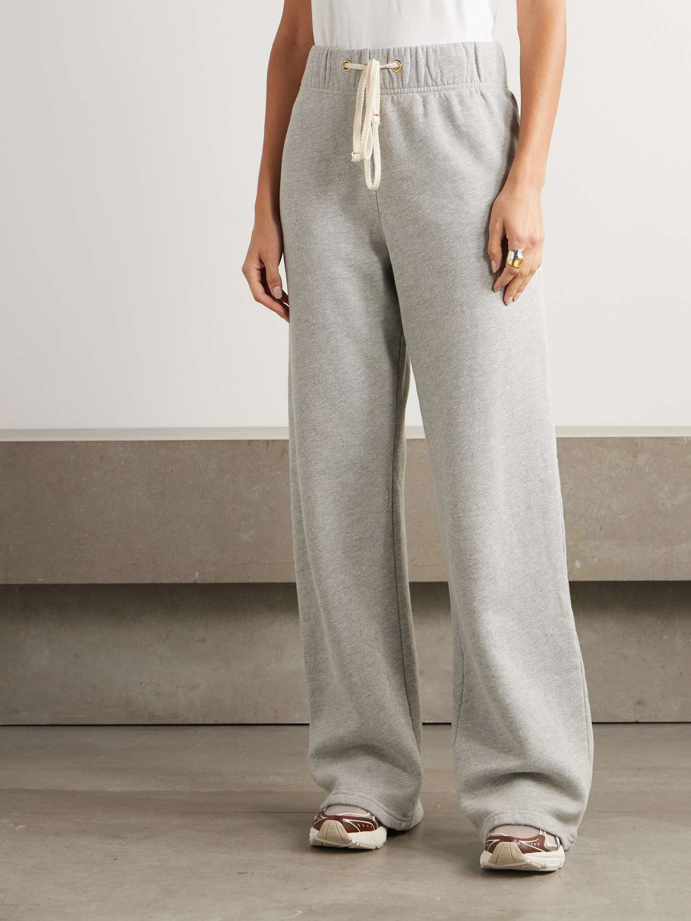 Eazy cotton-jersey track pants Gray - 3