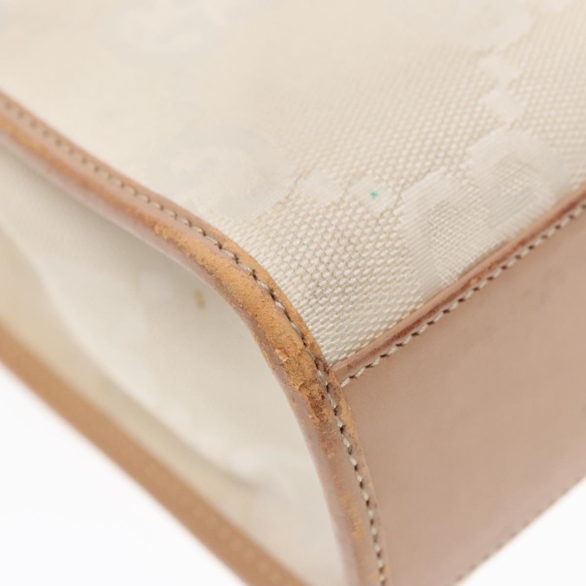 GUCCI GG Canvas Jackie Hand Bag White Beige - 13