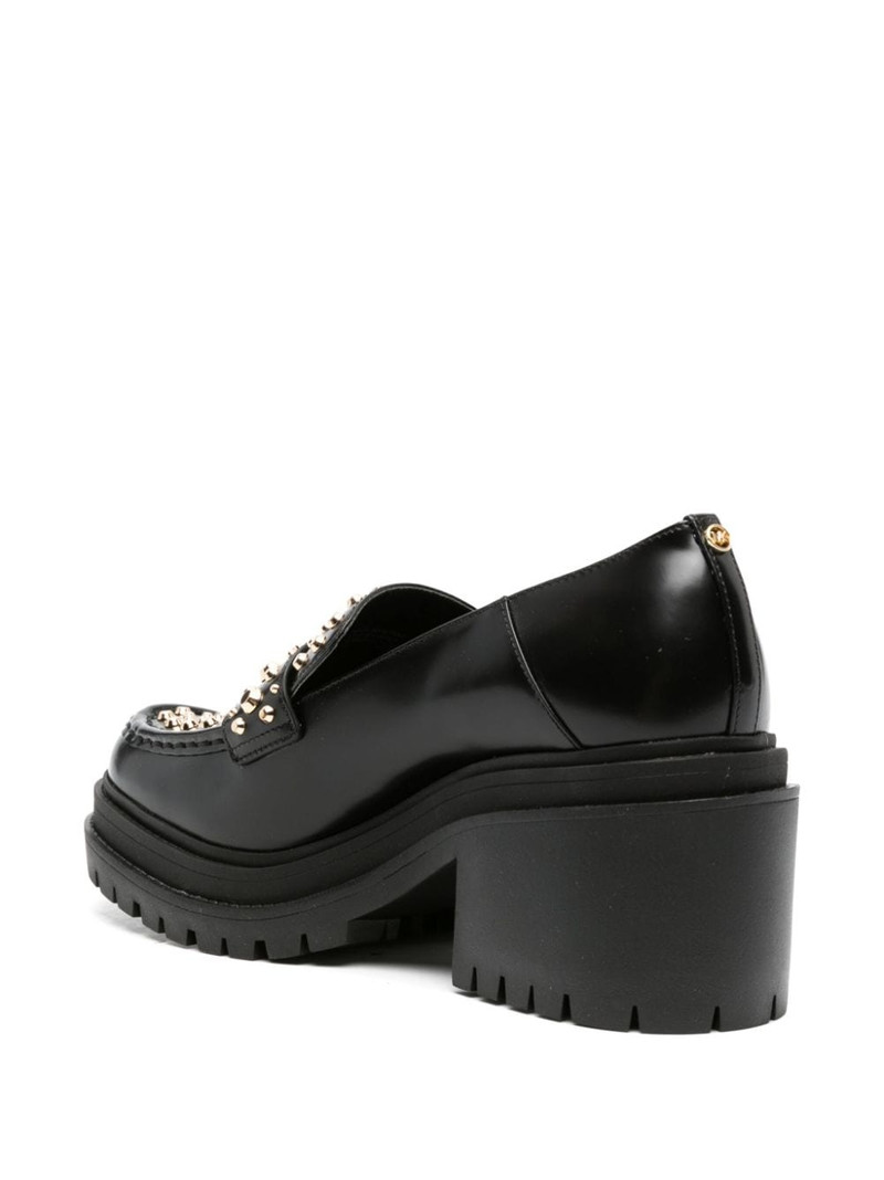 Rocco Astor stud-embellished leather loafers 3