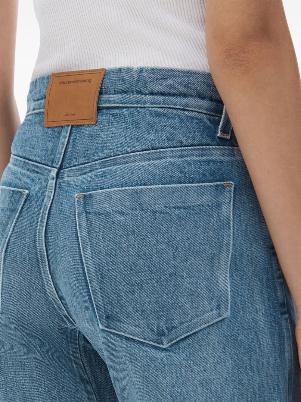 low-rise cotton jeans - 5