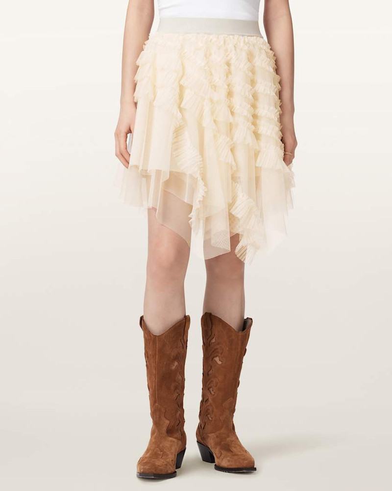 JAYDE RUFFLED TULLE MINI SKIRT 3