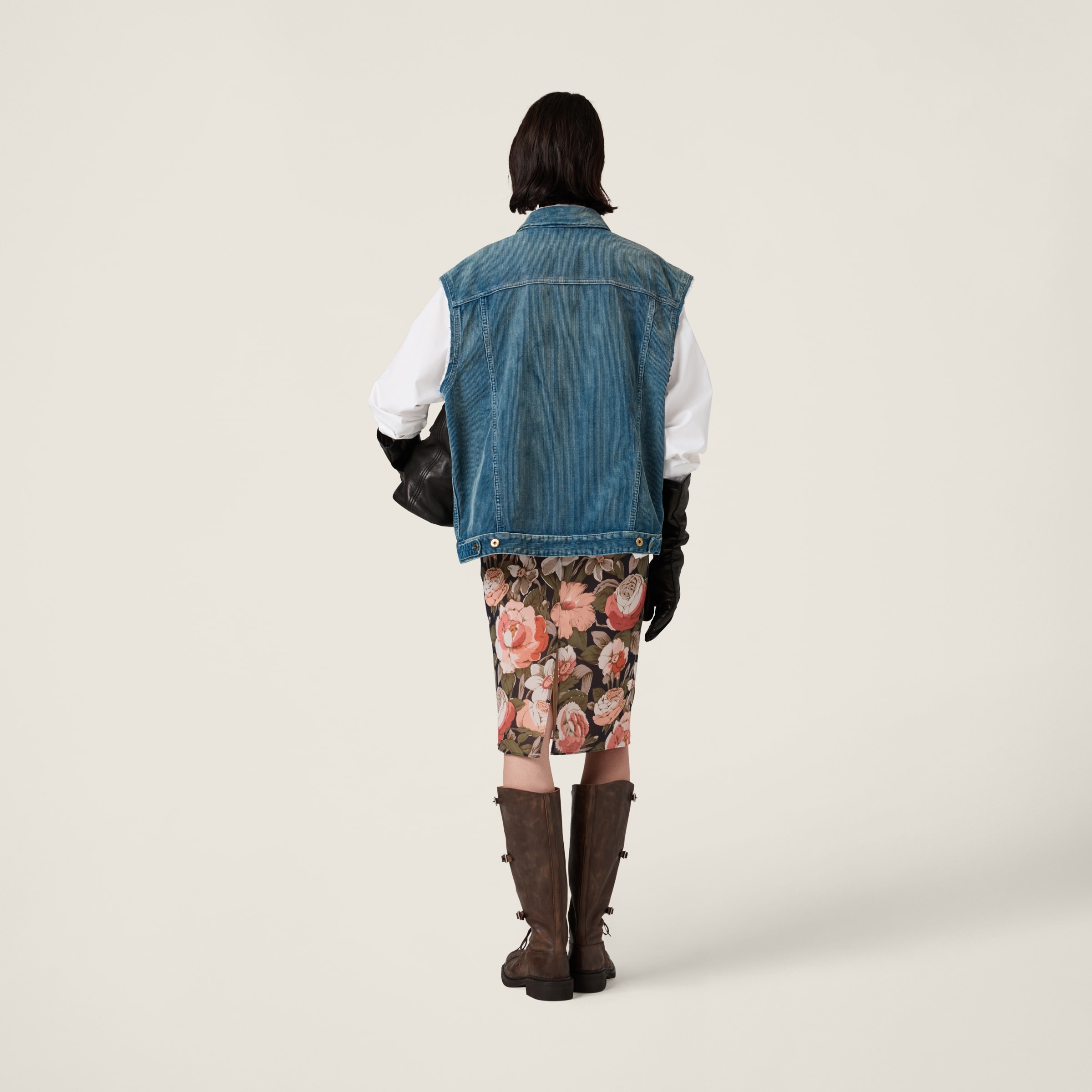 Washed corduroy vest - 3
