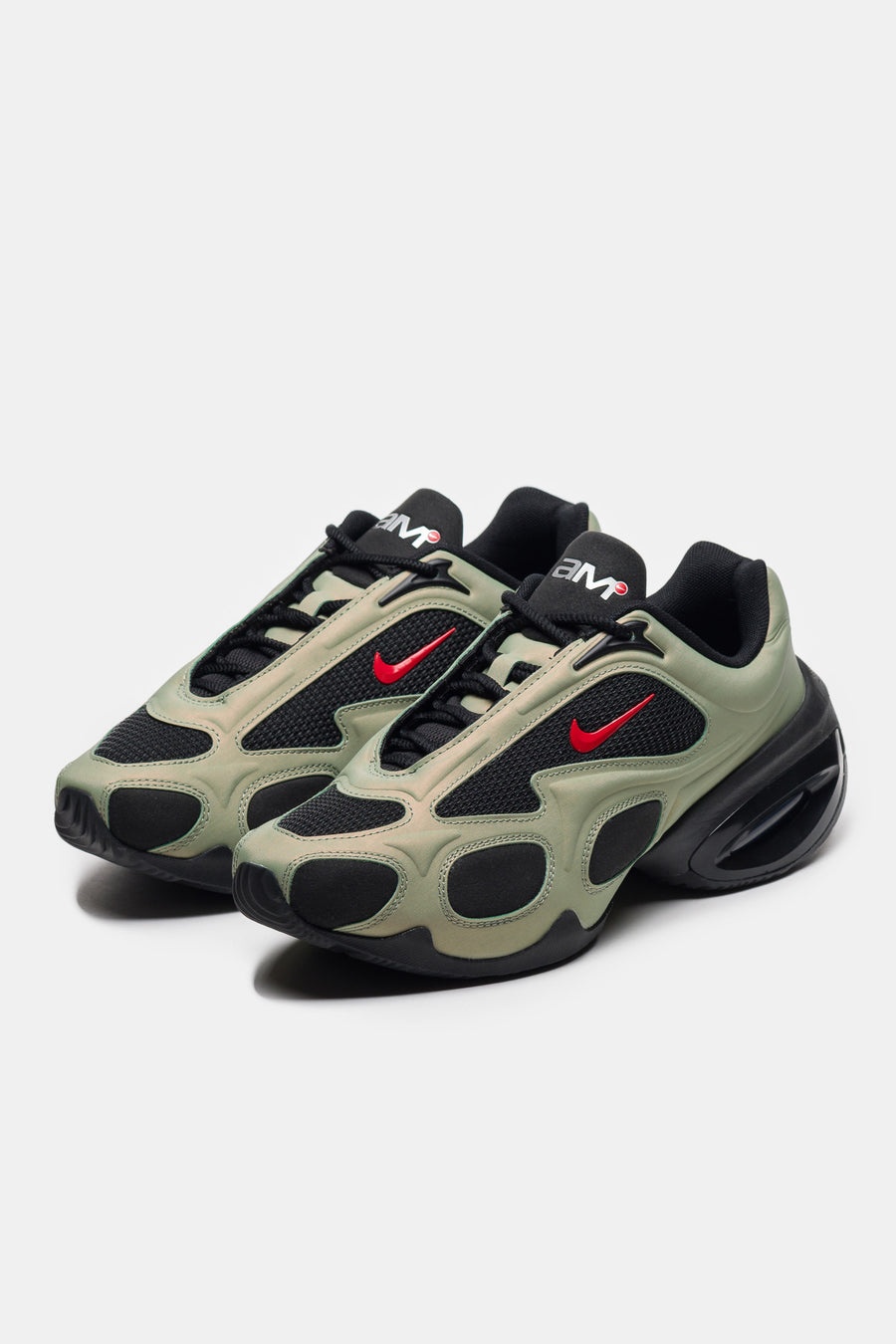 Air Max Muse Sneaker in Black/University Red/Oil Green - 3